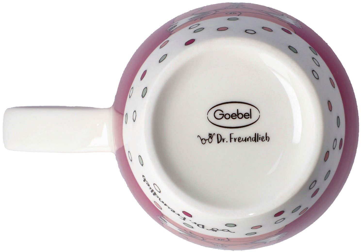 Goebel Kopje Barbara Freundlieb Theekop met deksel en filter, Barbara Freundlieb - Ik moet helemaal niks