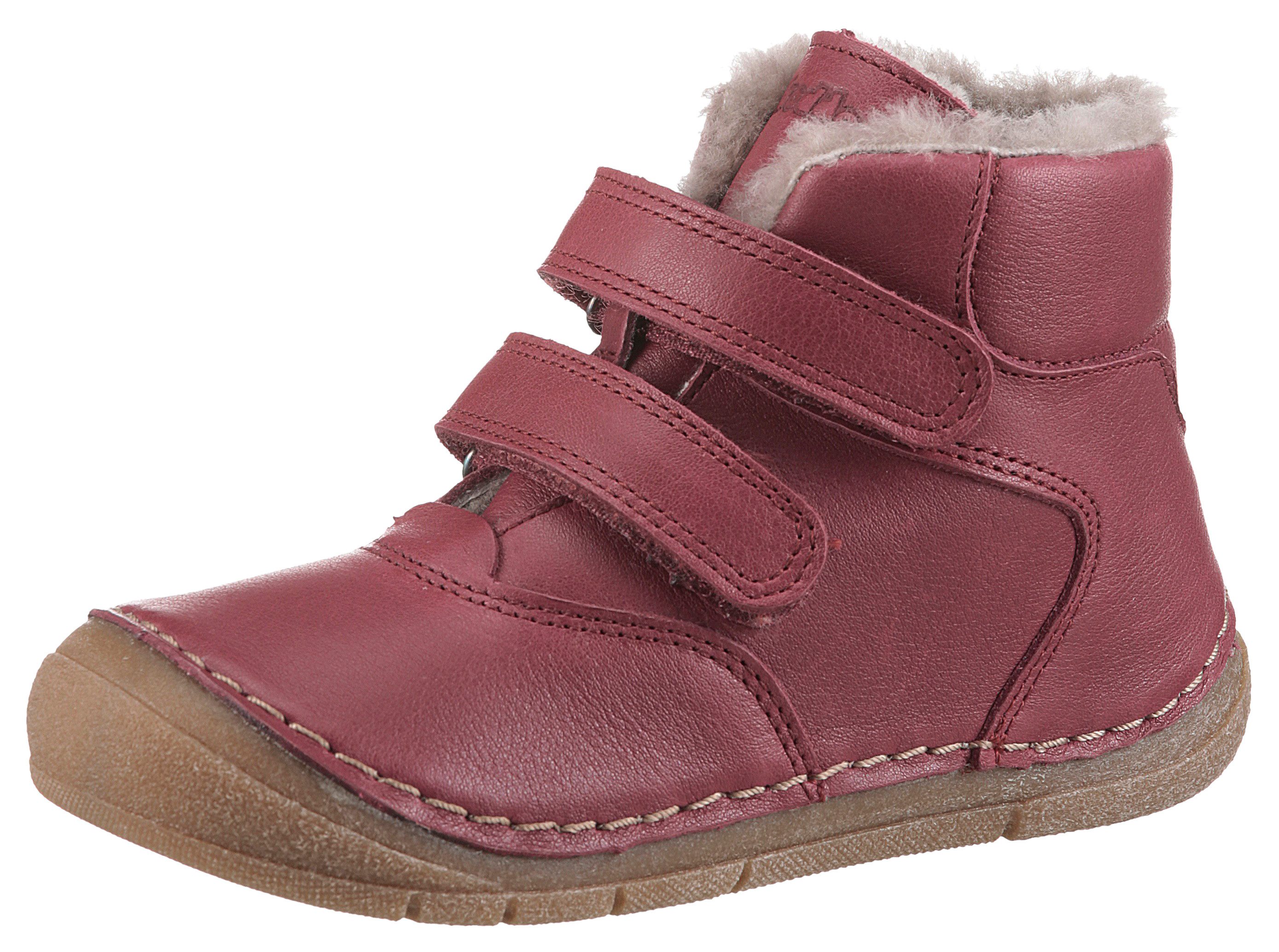 froddo Winterlaarzen PAIX UP WINTER , klittenbandlaarzen, babyschoenen, looplaars met lamswol kinderen winterlaarzen maat 21 rood