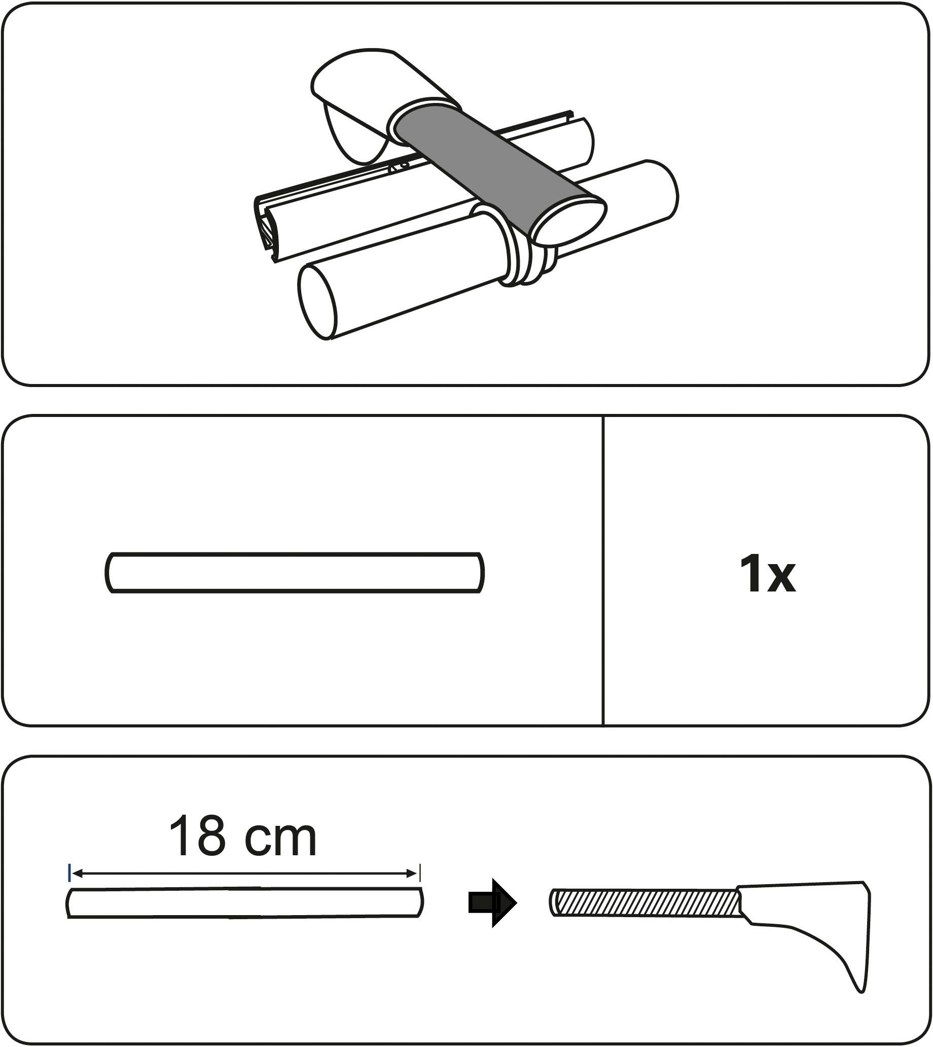GARDINIA Dragerverlenging Verlenging voor universele dragers (1 stuk)