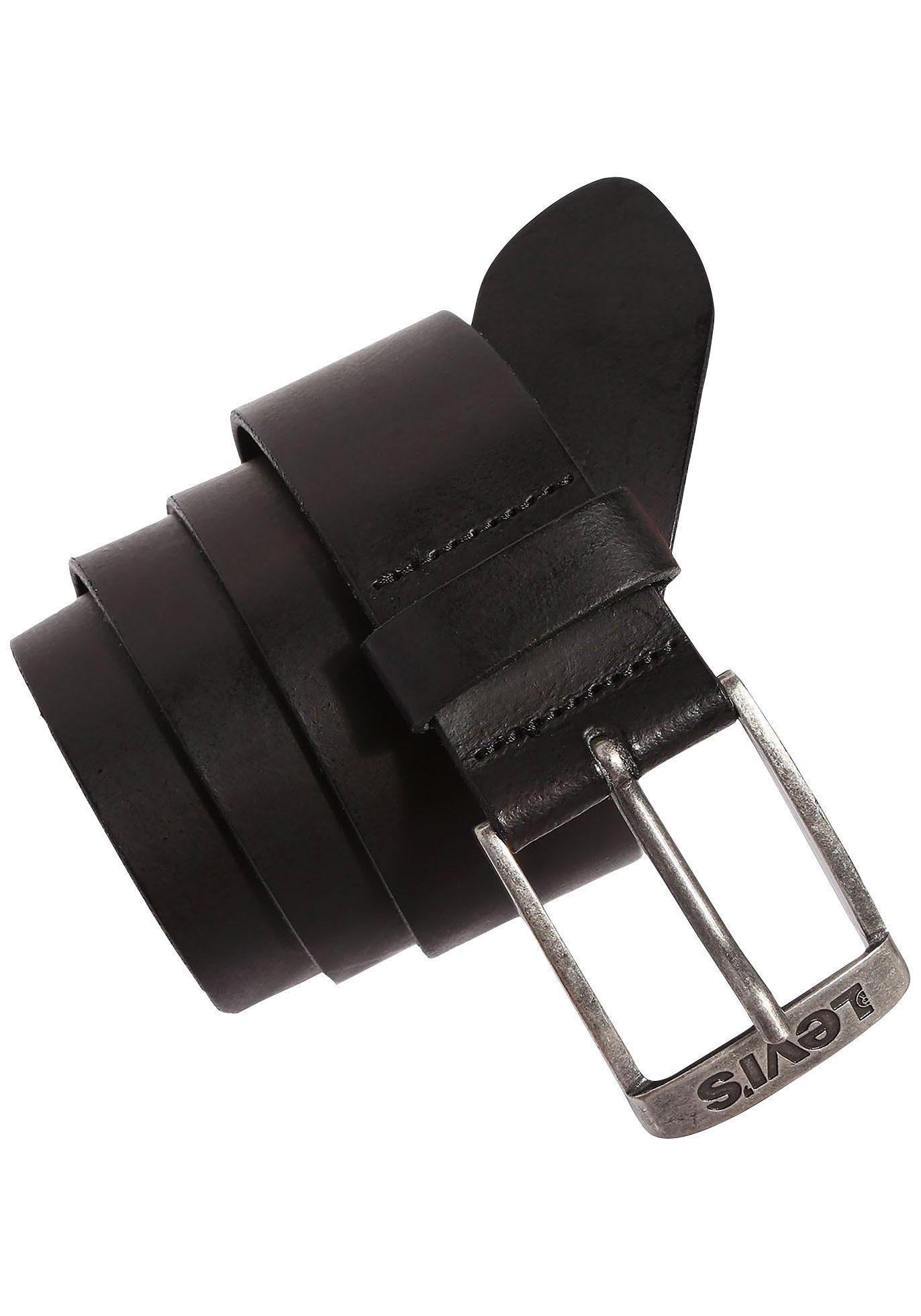 Levi's® Leren riem NEW DUNCAN met een gestempeld logo op de gesp