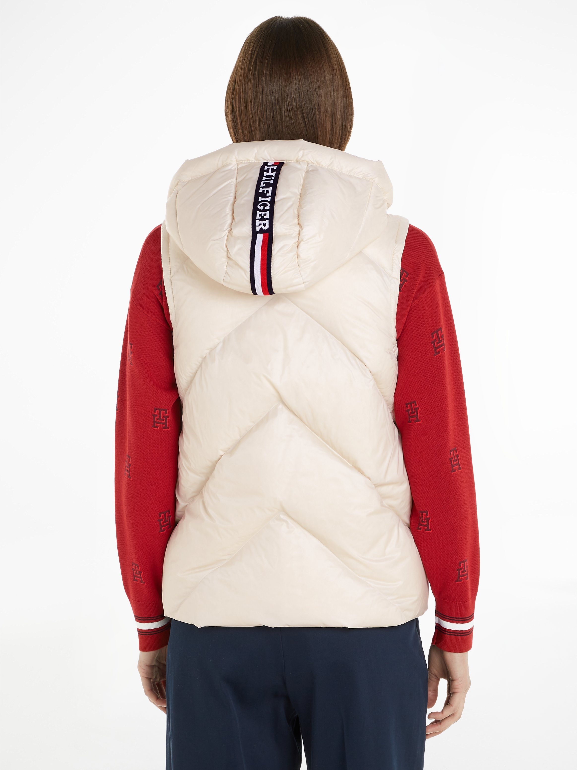Tommy Hilfiger Donzen bodywarmer met geborduurd logo