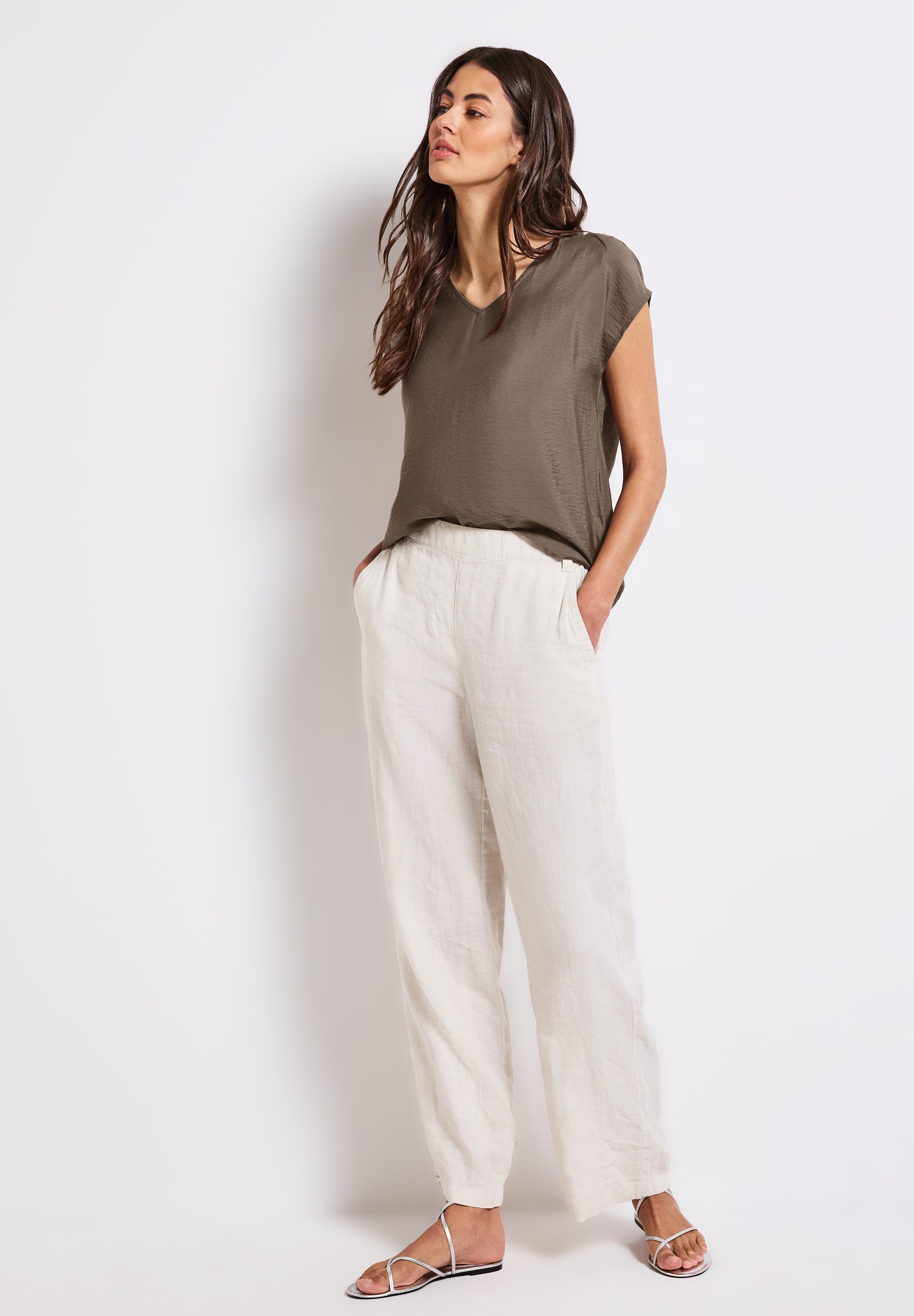STREET ONE Shirtblouse met v-hals