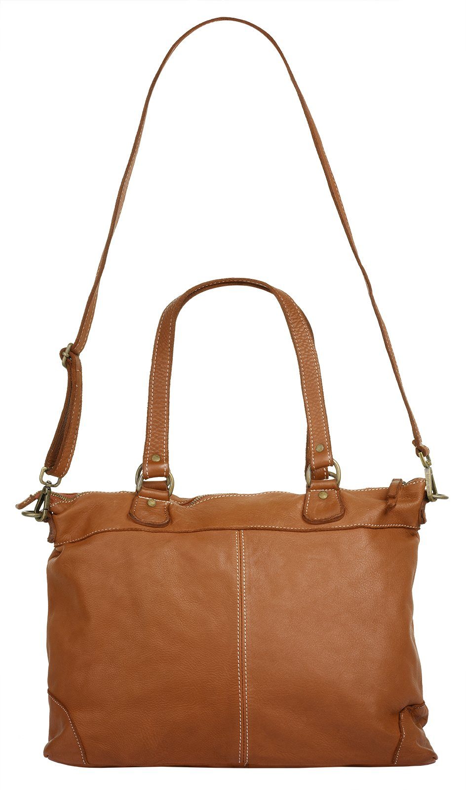Cluty Shopper echt leer, made in italy