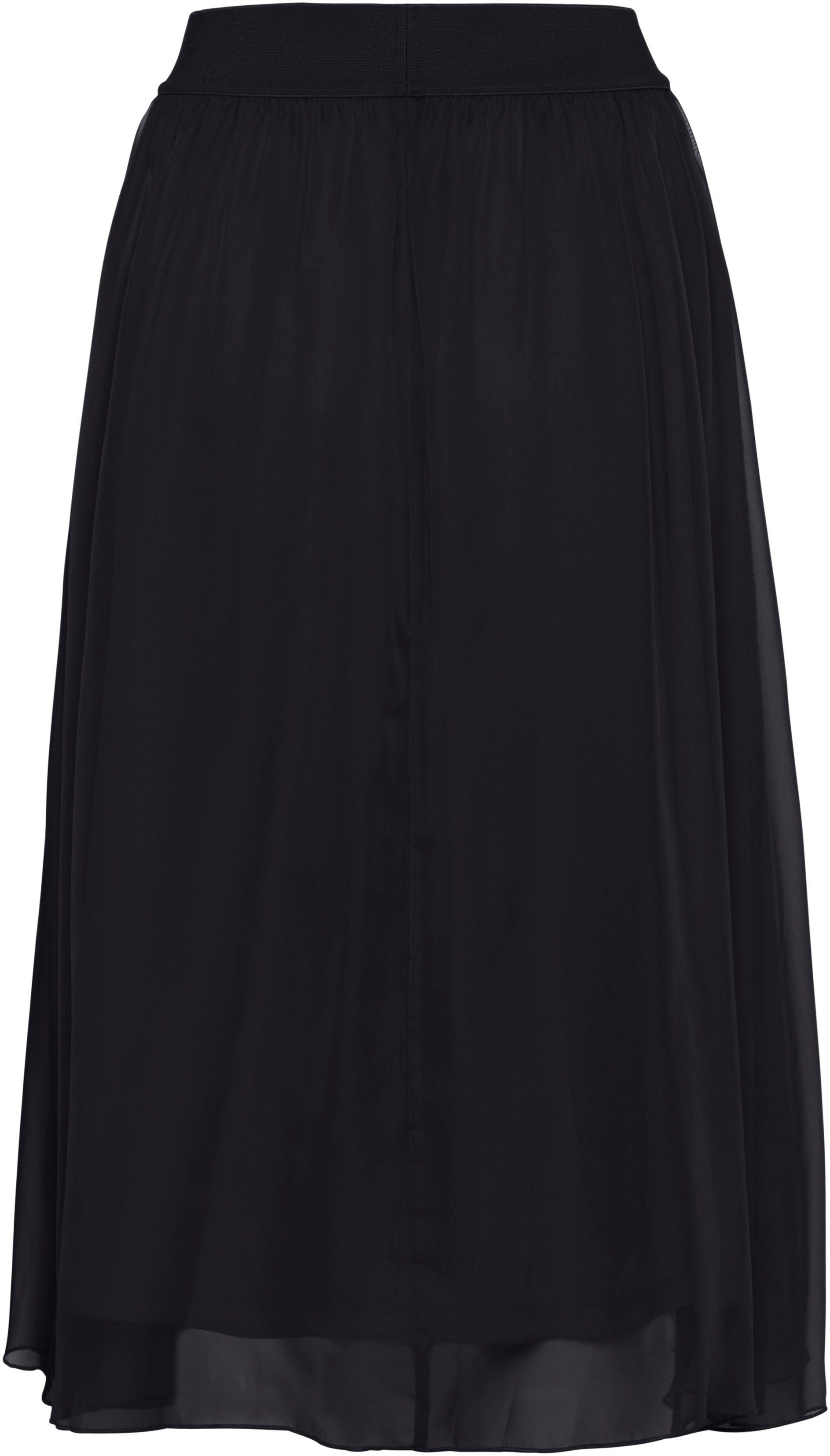 Saint Tropez Midirok CoralSZ Skirt gemaakt van chiffon