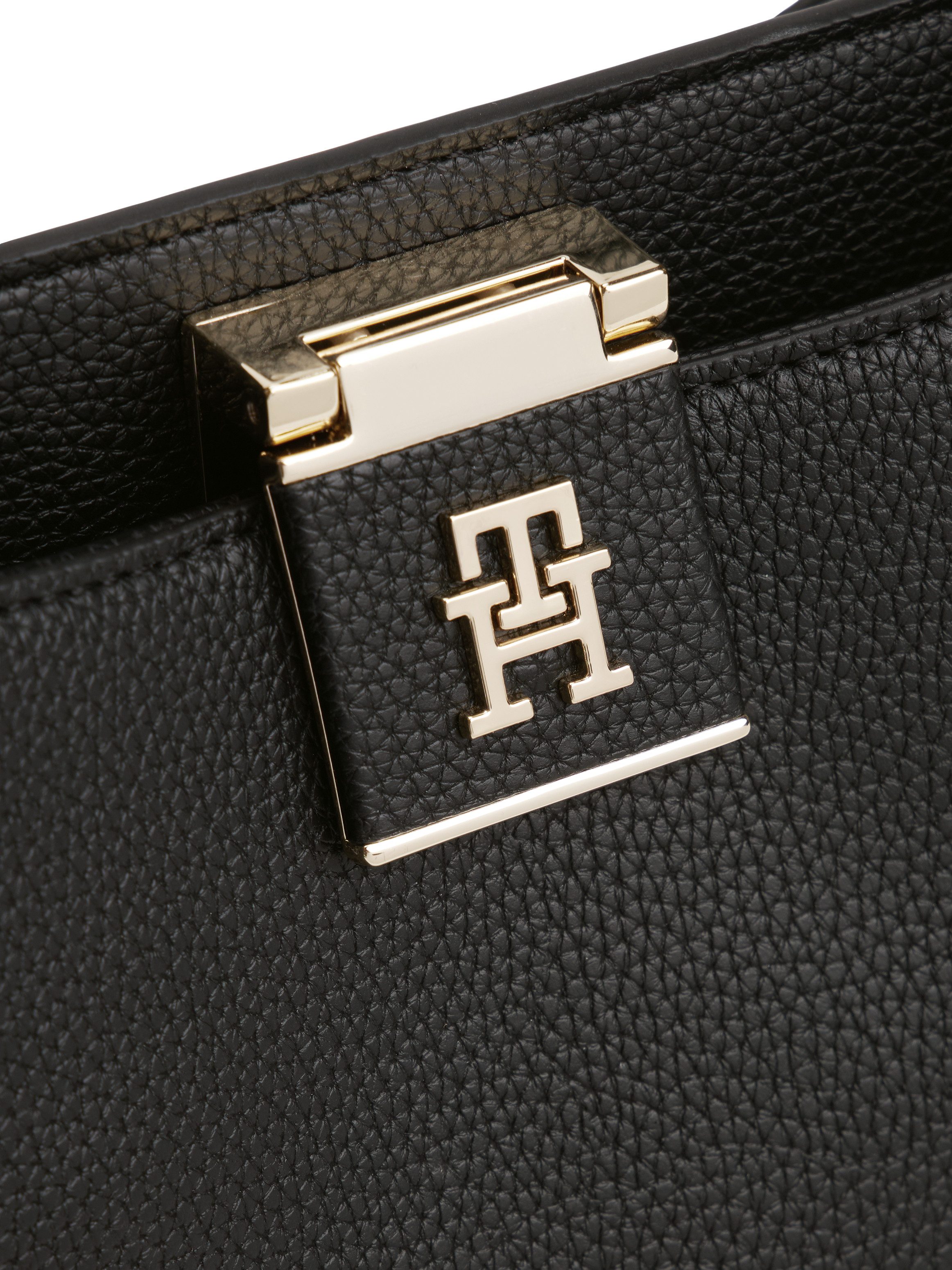 Tommy Hilfiger Tas TH HER MED SATCHEL , dames handtas, draagtas, schoudertas met th- steeksluiting