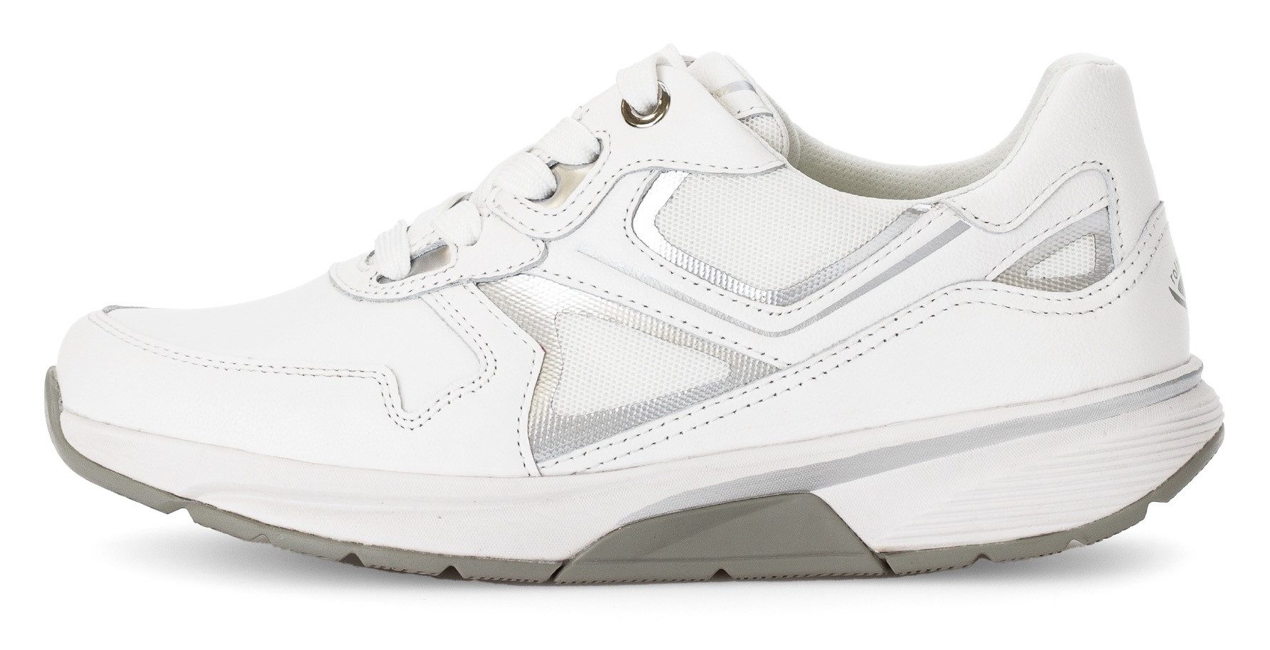 Gabor Rollingsoft Sneakers met sleehak vrijetijdsschoen, lage schoen, veterschoen met uitneembaar voetbed