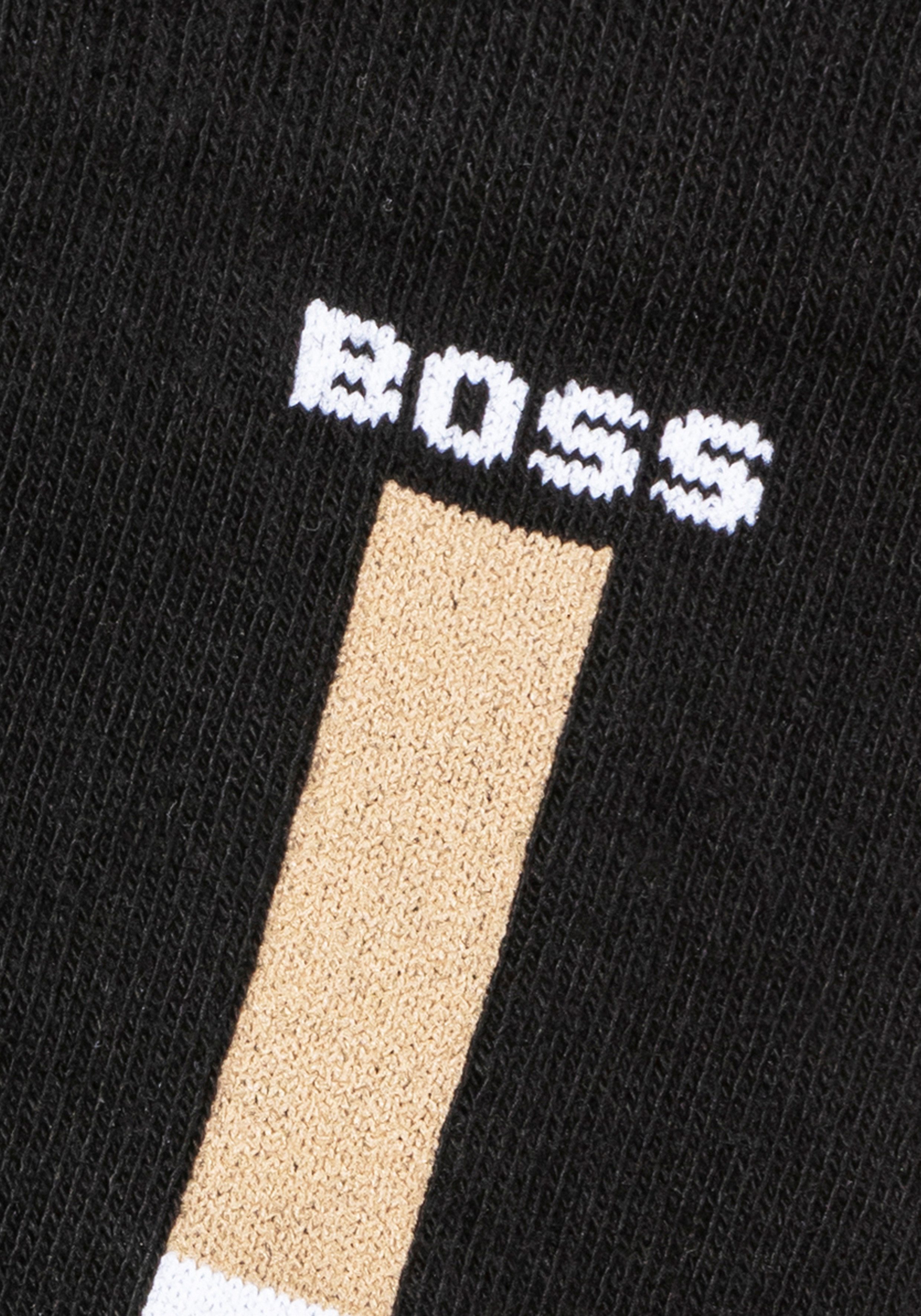 BOSS Business-sokken met contrastinzetten (set, 2 paar)