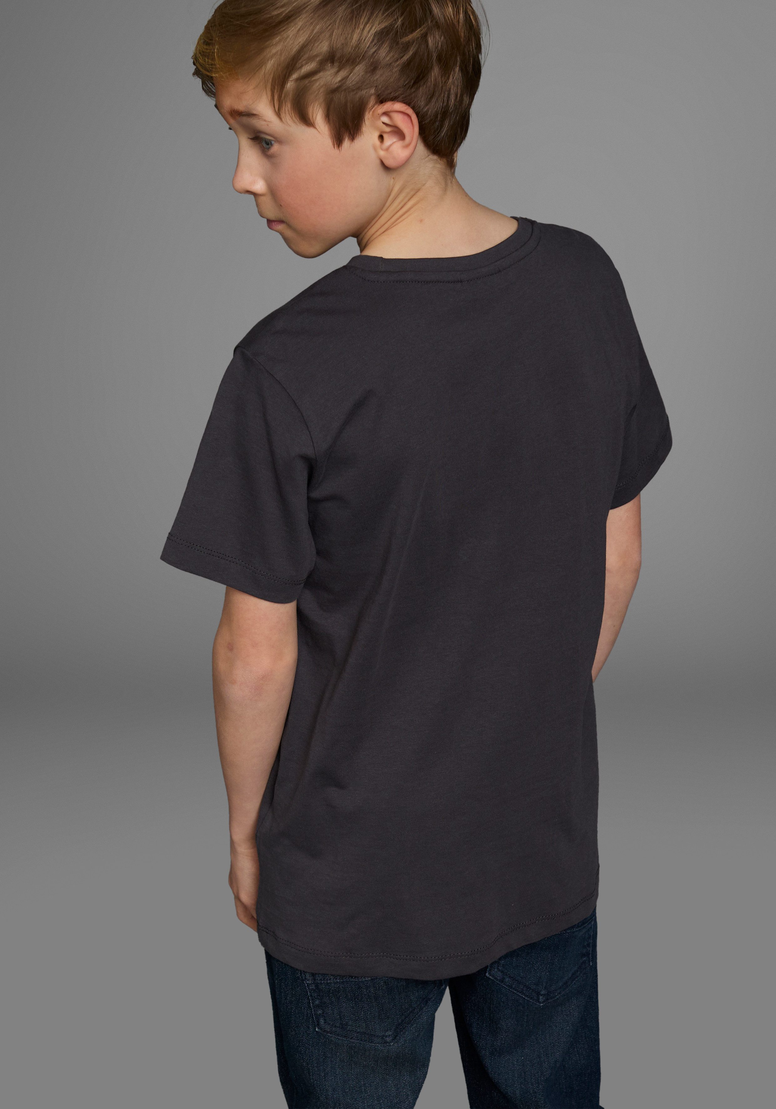 KIDSWORLD T-shirt Korte mouwen, basic pasvorm, met modieuze print, ronde hals