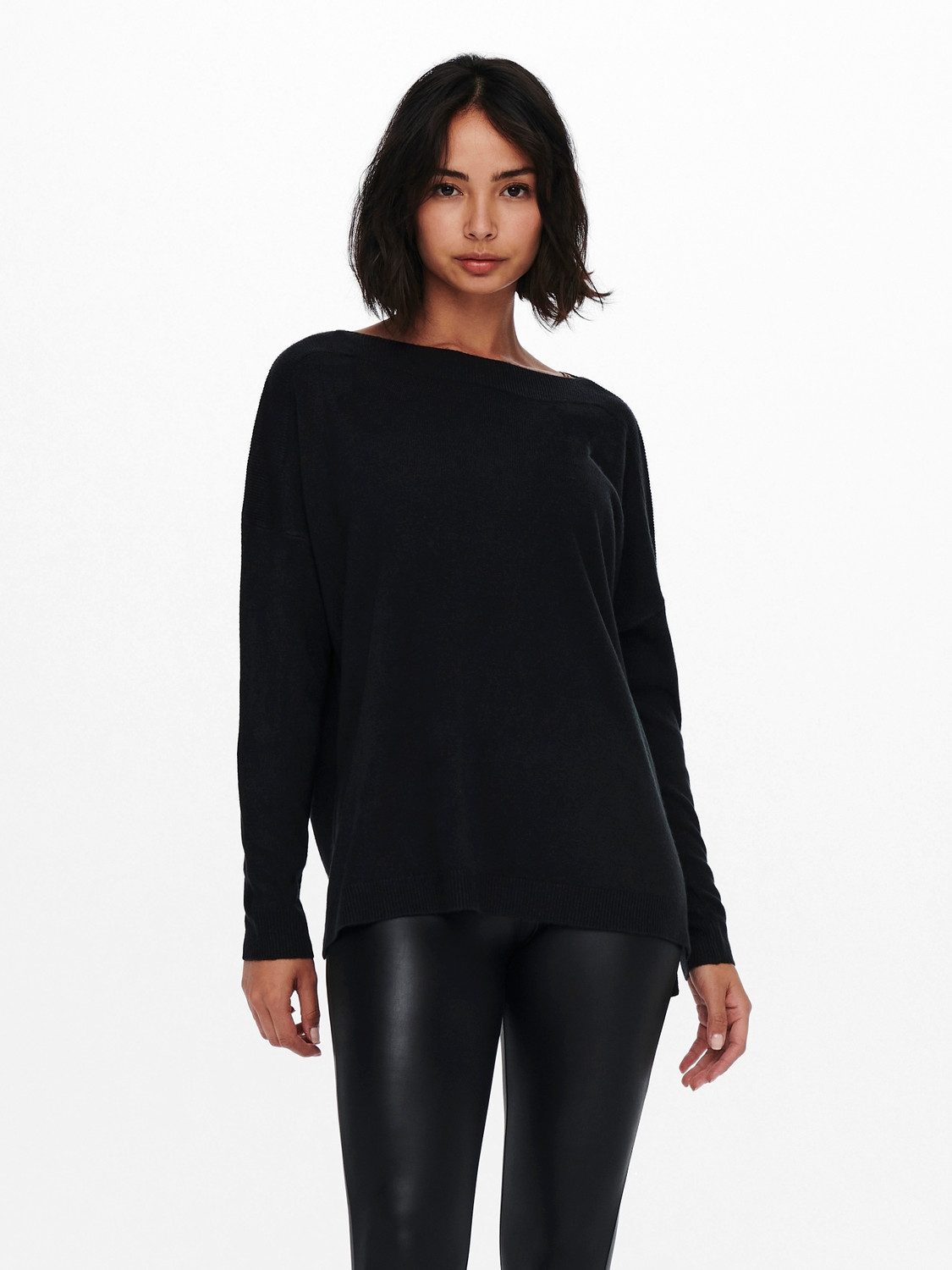 Only Gebreide trui ONLAMALIA L/S BOATNECK