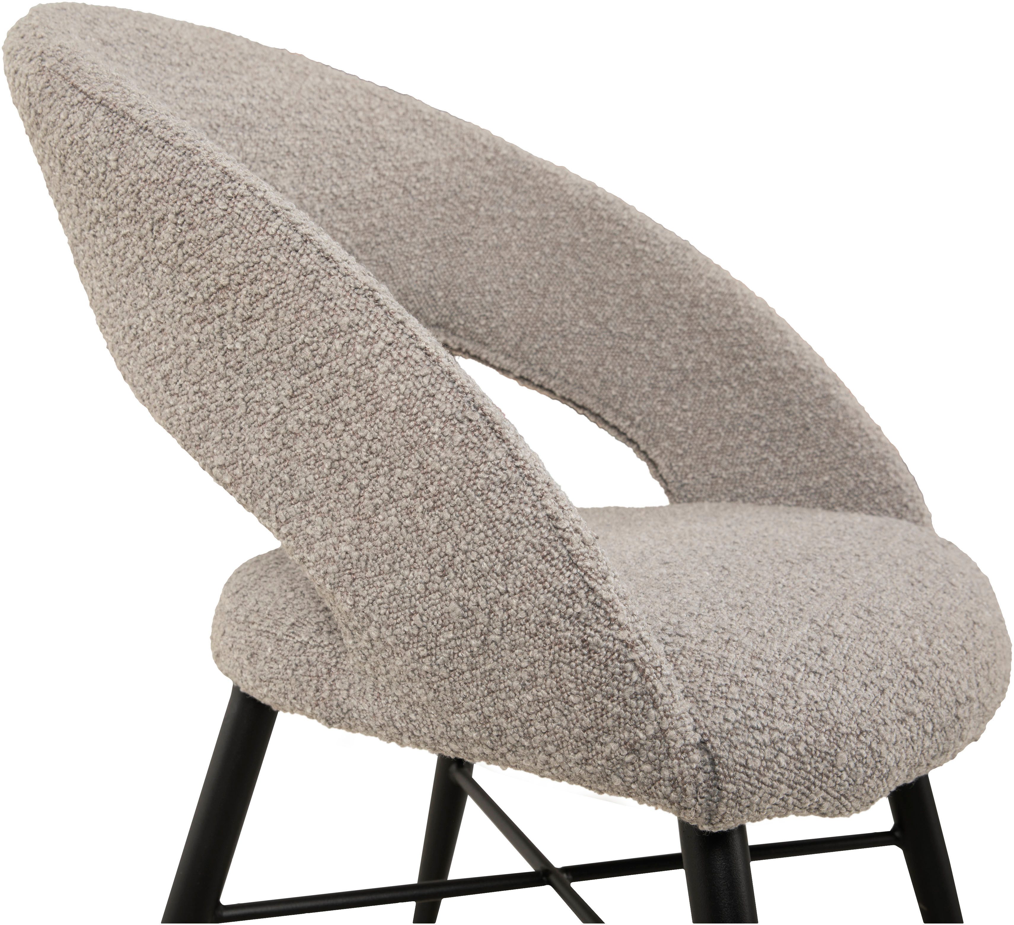 OMG Design Eetkamerstoel Marley met modern cut-out, bouclé bekleding (set)