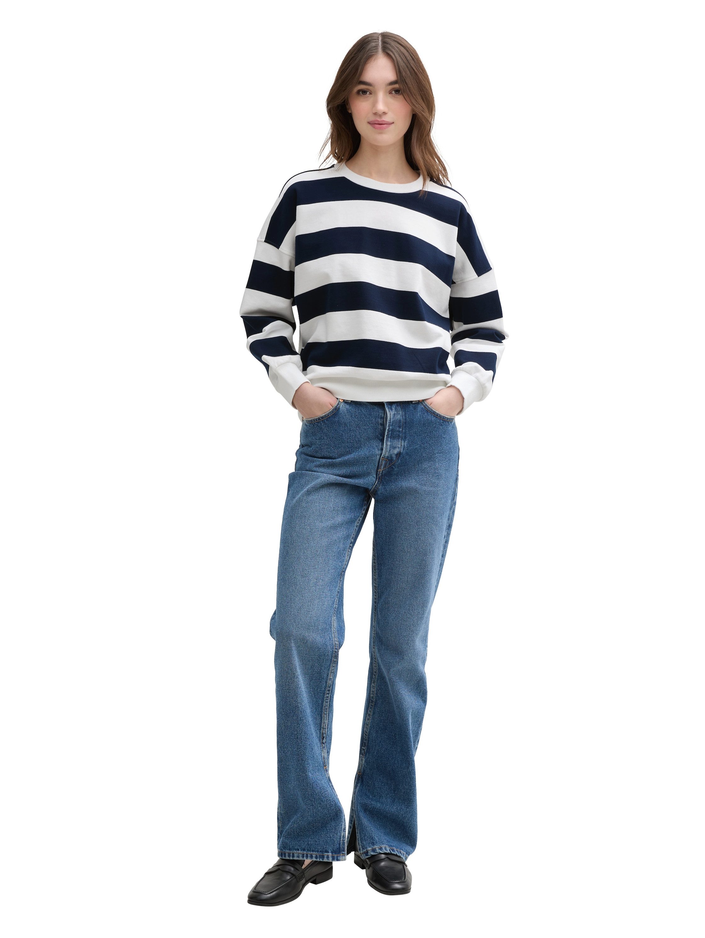 Tom Tailor Denim Sweatshirt van zacht katoen
