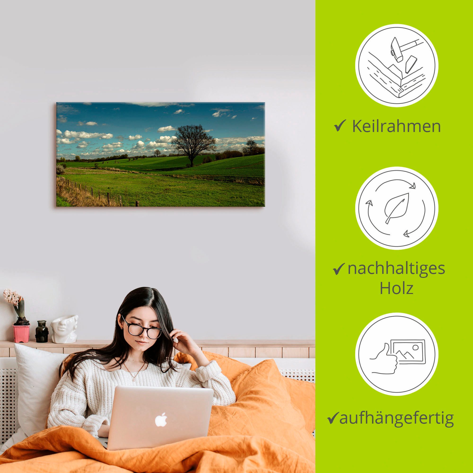 Artland Artprint Puur natuur als artprint op linnen, muursticker in verschillende maten