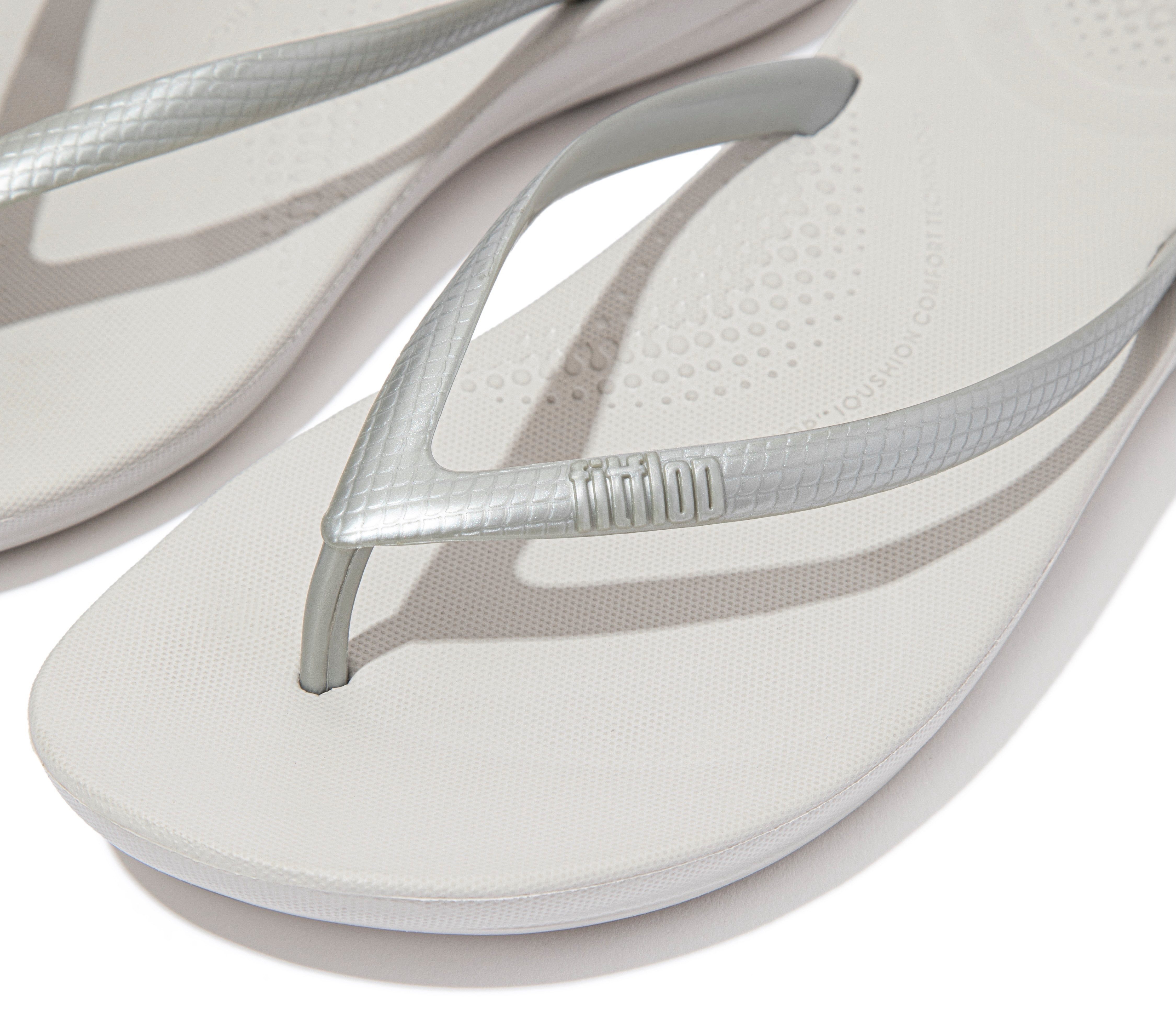 Fitflop Teenslippers IQushion sleehak, zomerschoen, slipper in smalle vorm