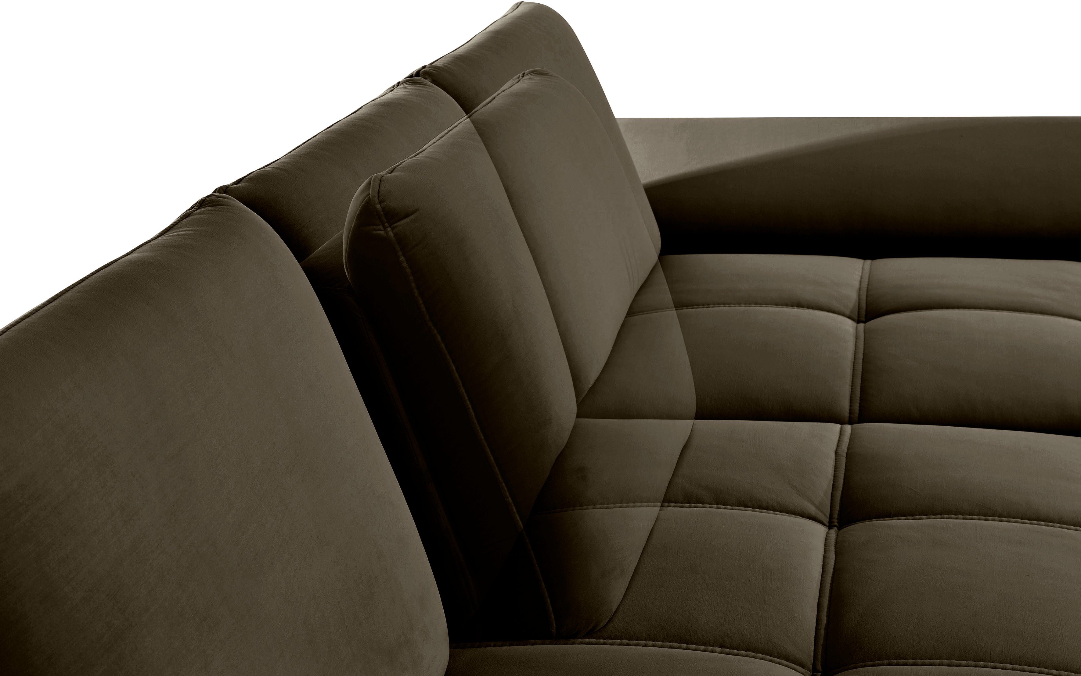 Places of Style Hoekbank Costello L-vorm, met zitdiepteverstelling, armleuningverstelling en