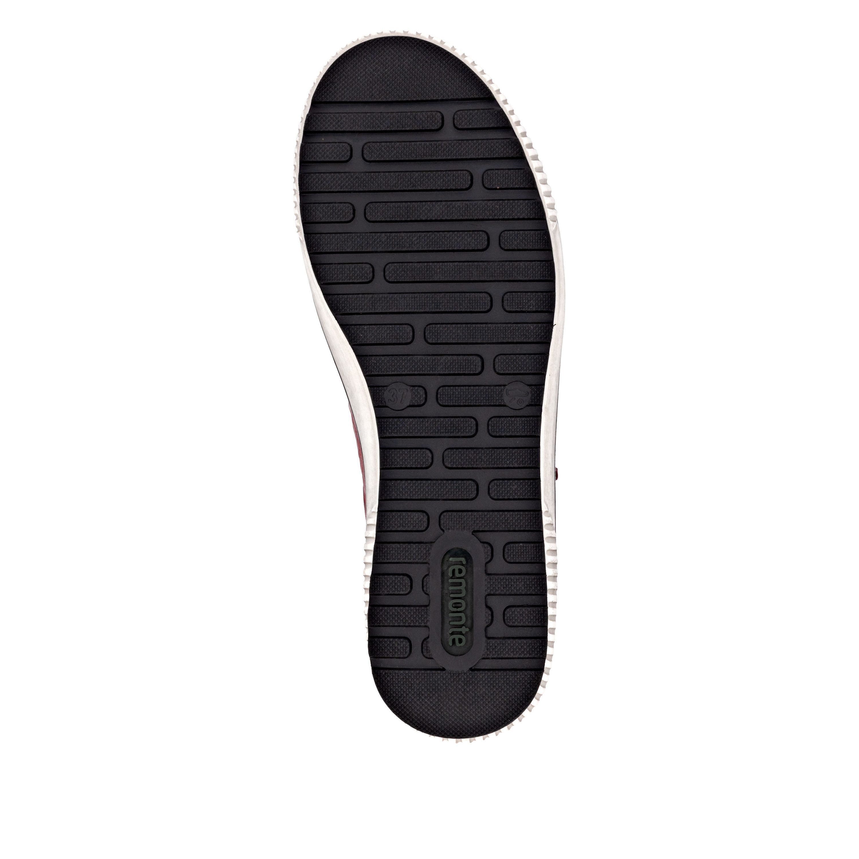 Remonte Plateausneakers vrijetijdsschoen, lage schoen, veterschoen met buitenrits