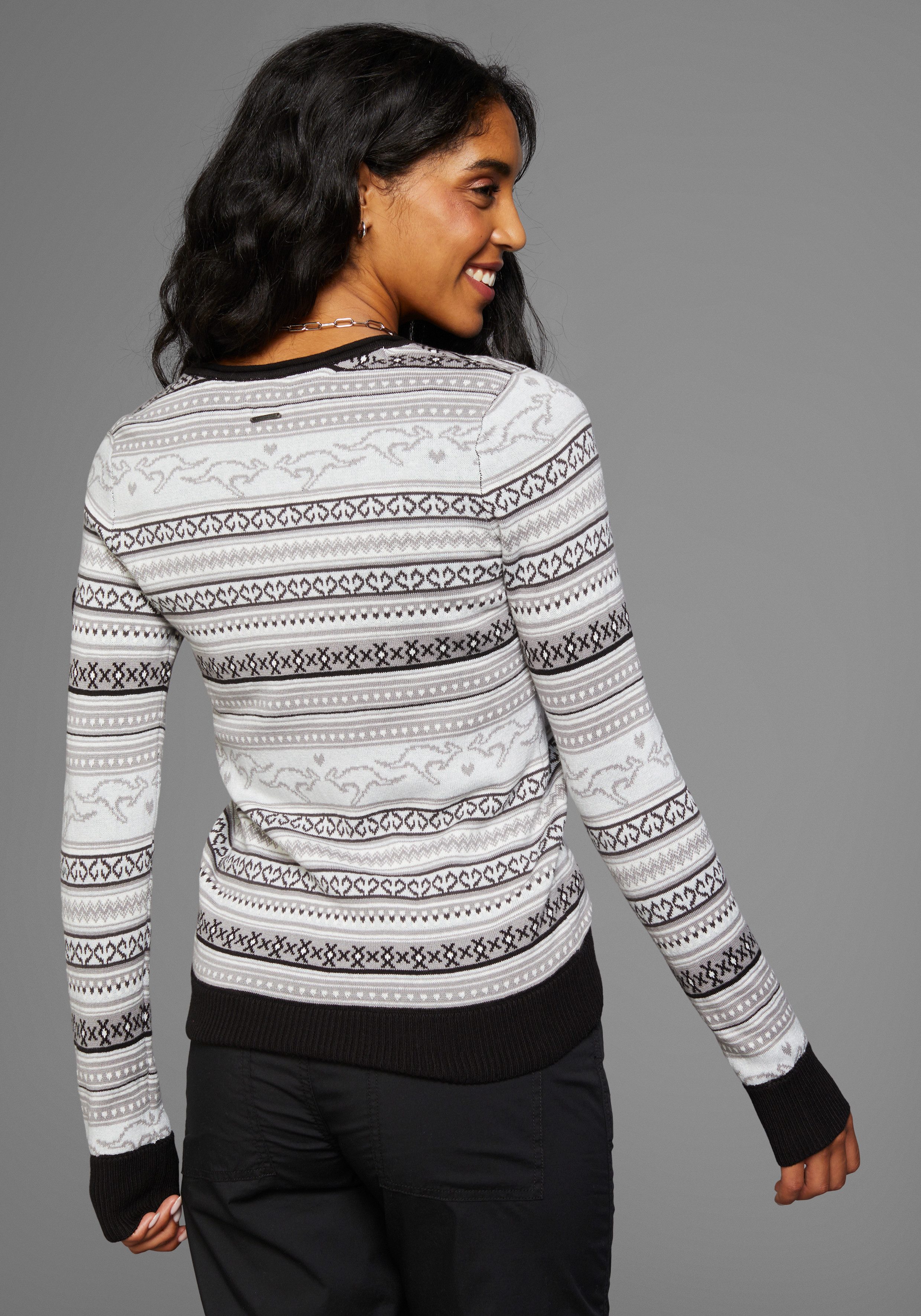 KangaROOS Noorse trui van jacquard-tricot