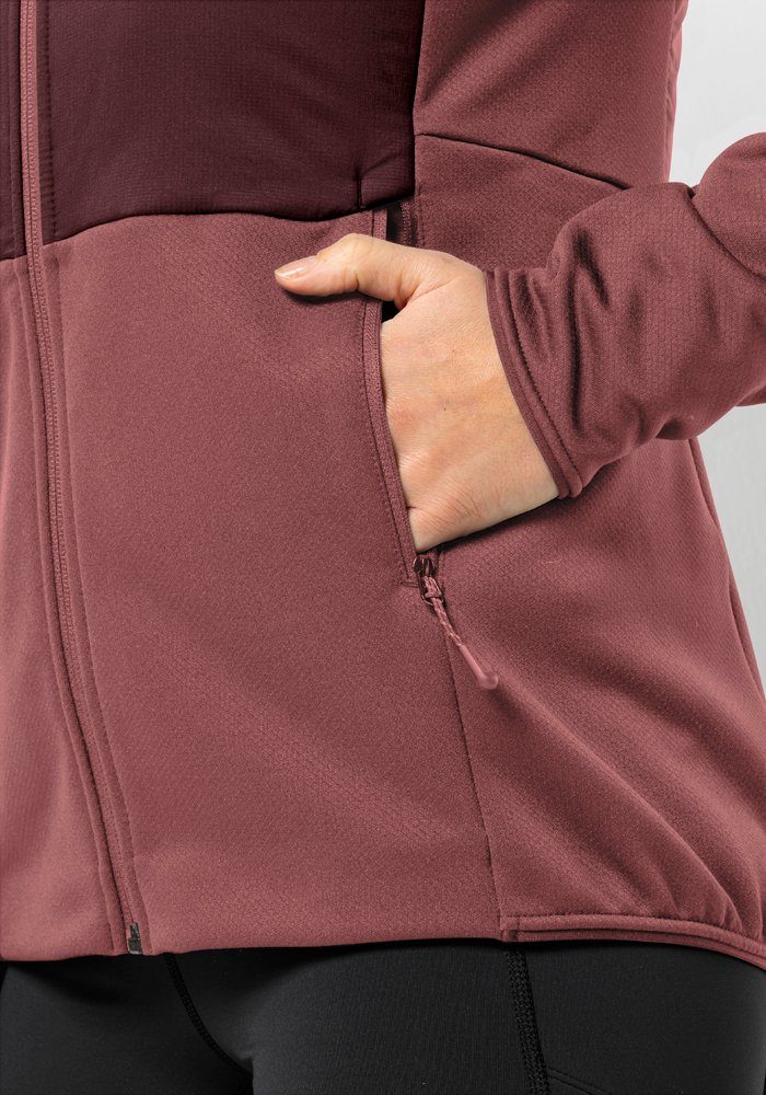 Jack Wolfskin Fleecejack met capuchon ALPGRAT PRO INS FZ W
