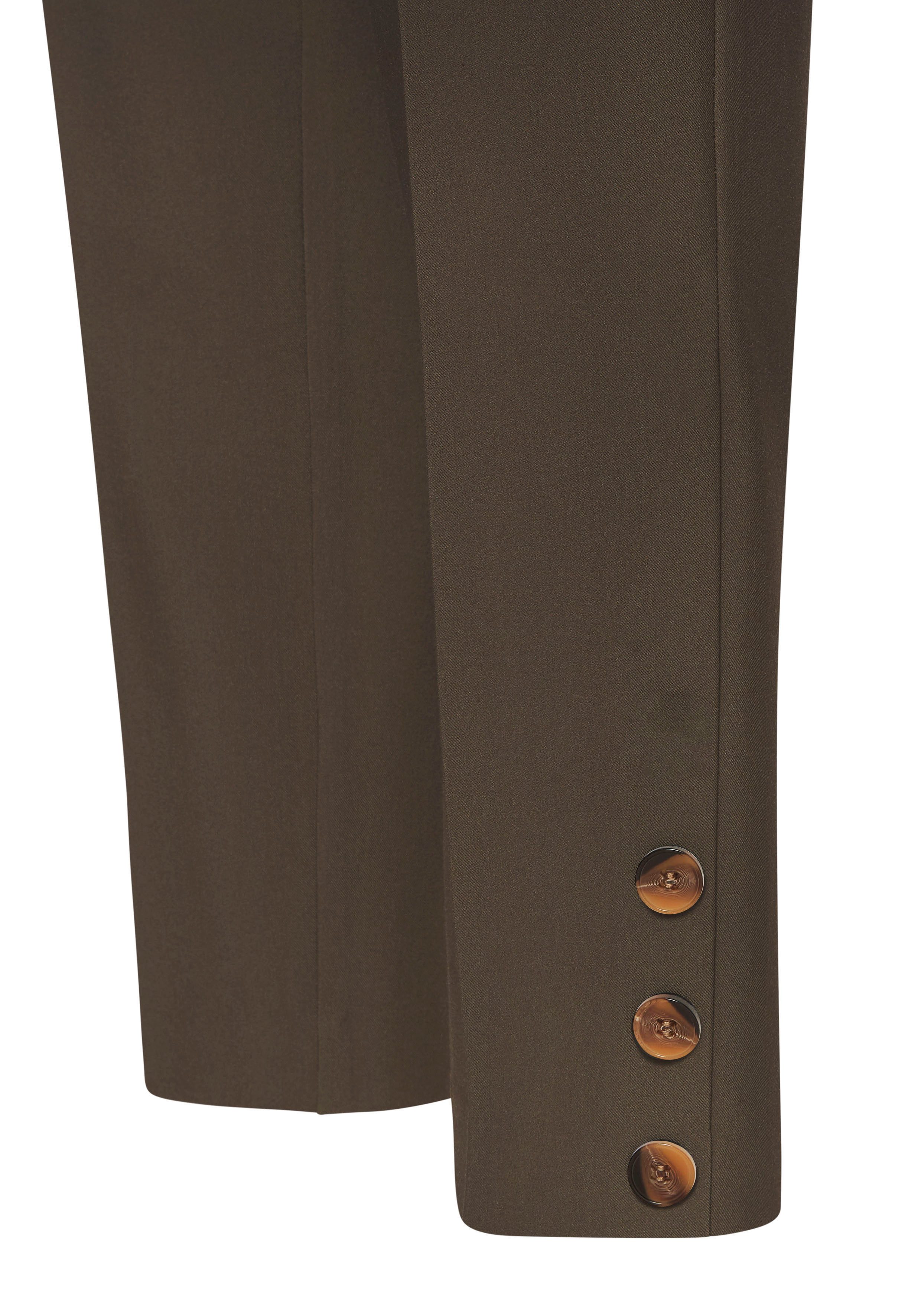 Lascana Pantalon met knopen aan de broekzoom, figuurvormend, pantalon, business-look