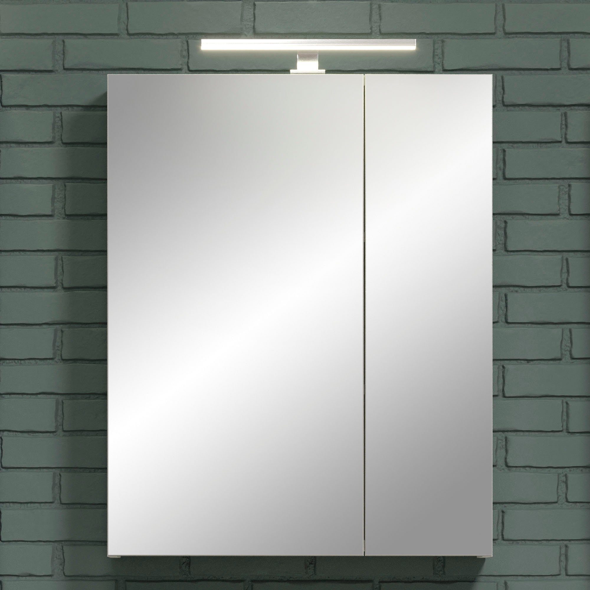 trendteam Led-spiegellamp Lengte 30 cm - LED badkamer opbouwlamp met koud licht - Met multibox