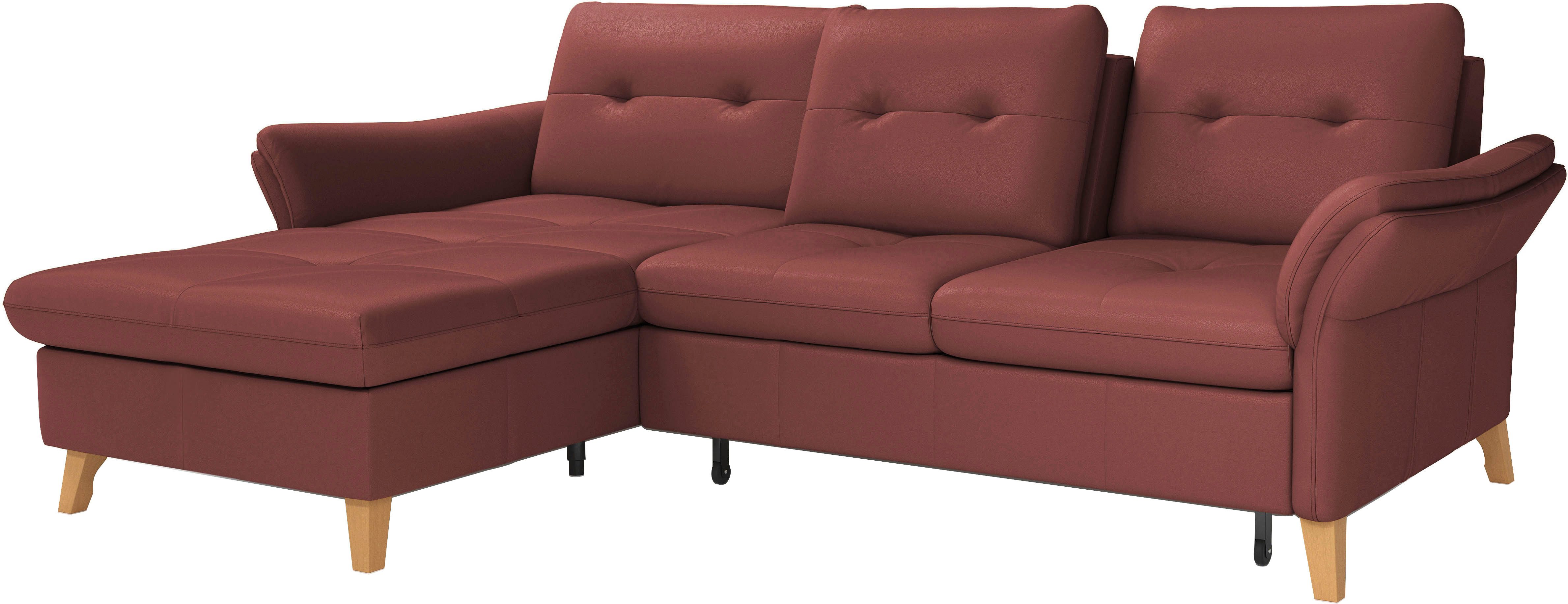 sit&more Hoekbank Göteborg Zitdiepteverstelling en binnenvering, naar keuze met slaapfunctie