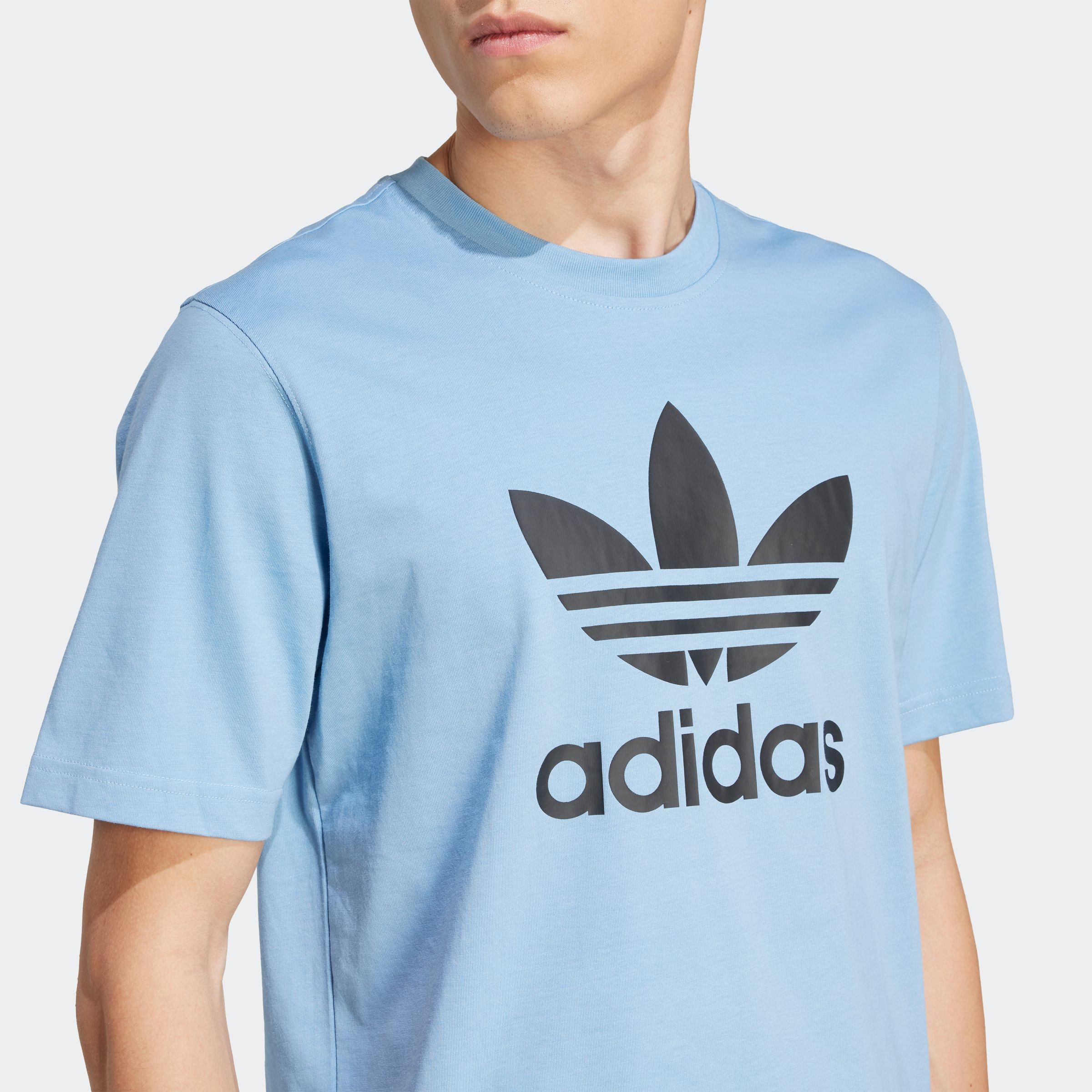 adidas Originals T-shirt TREFOIL T-SHIRT Basic shirt met grote trefoil logoprint
