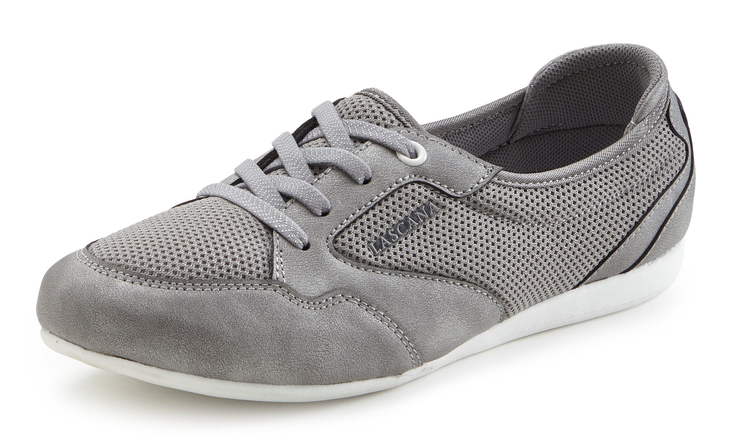 Lascana Sneakers Vrijetijdsschoen, lage schoen, Vrijetijdsschoen, lage schoen in modieuze mesh-look VEGAN