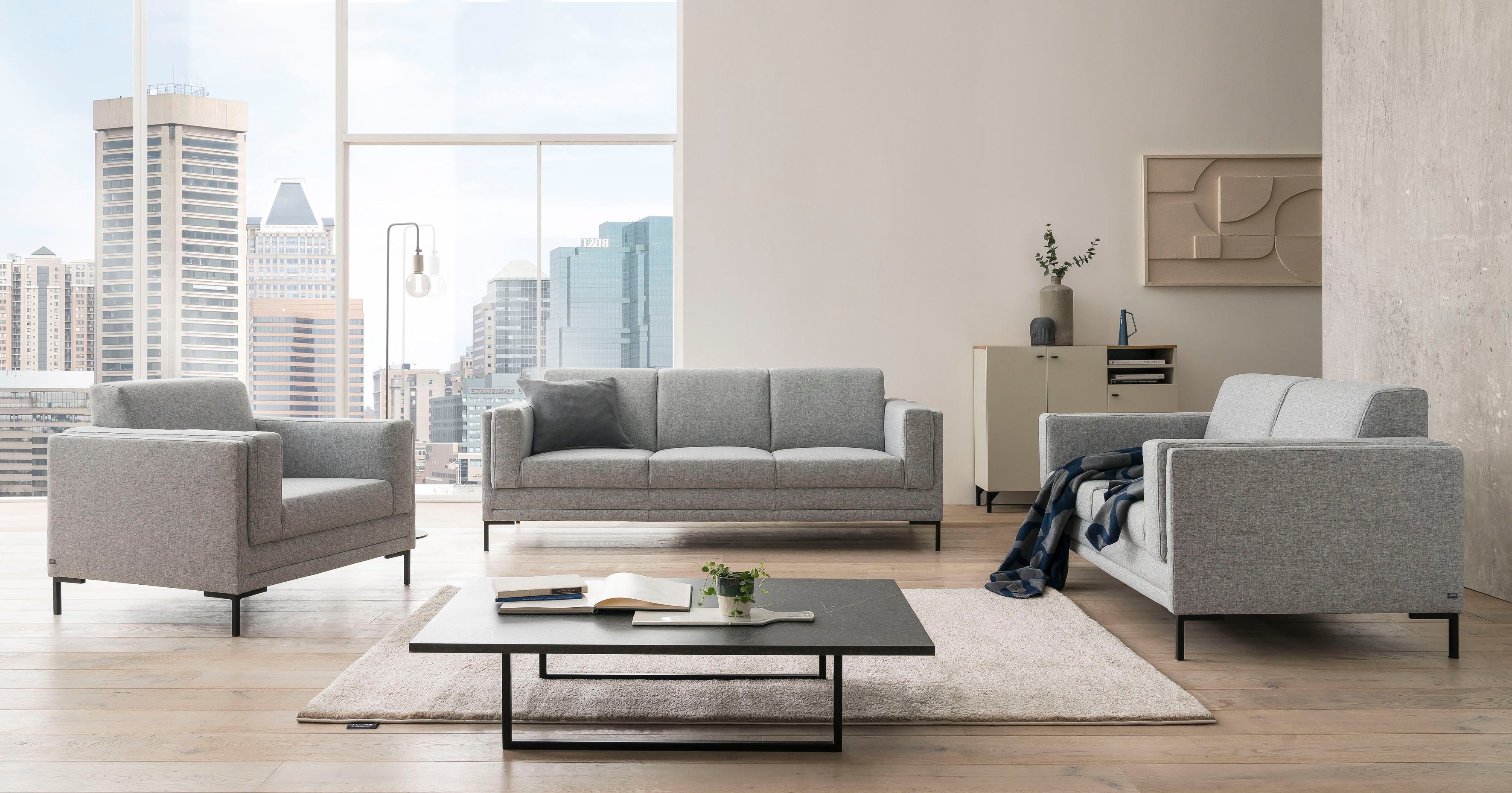 LOOKS BY WOLFGANG JOOP 2-zitsbank LOOKS VII heldere lijnen, chic design