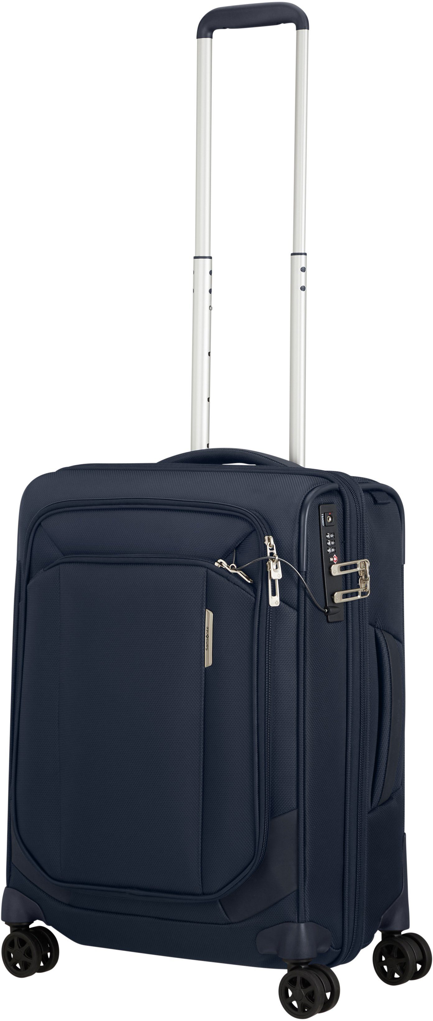 Samsonite Zachte bagage trolley RESPARK, 55 cm van gerecycled materiaal, met volumevergroting & 15,6-inch laptopvak