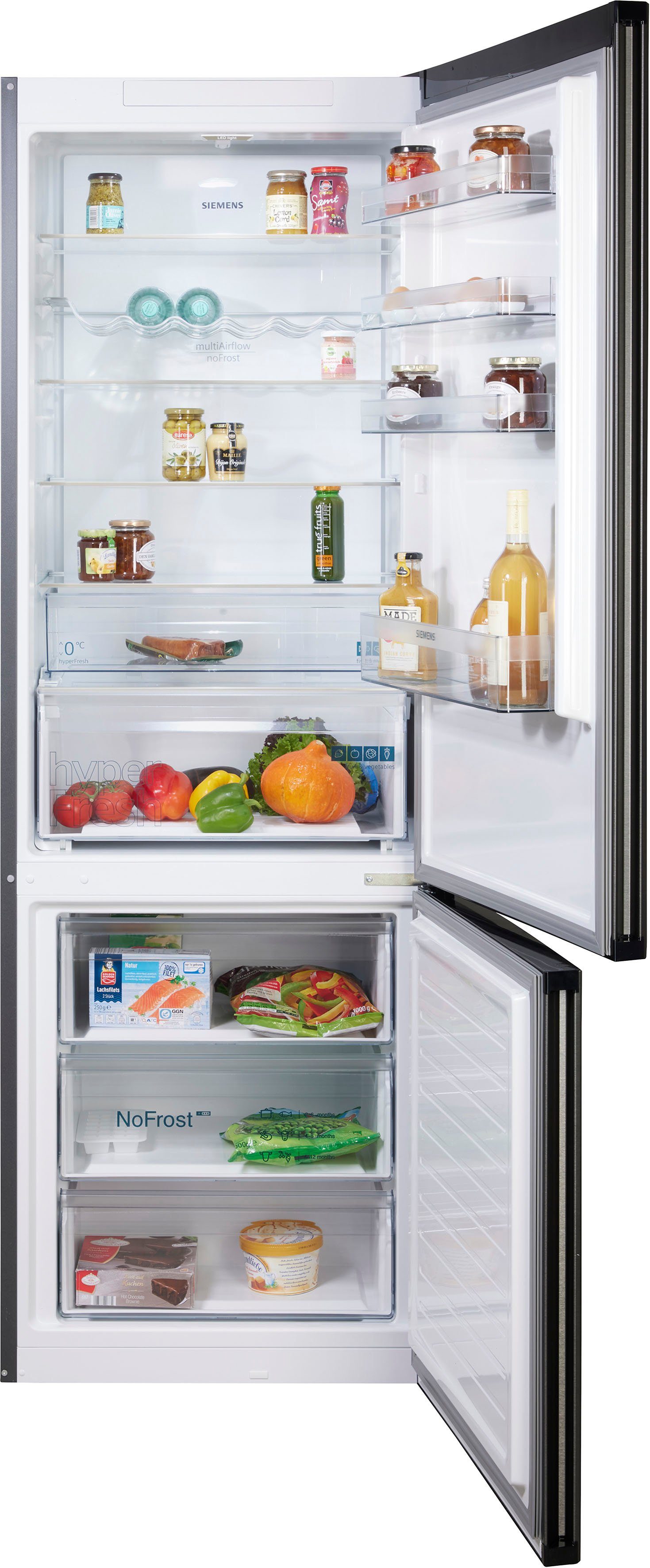 SIEMENS Koel-vriescombinatie KG49NXXCF Breedte 70 cm (1 stuk)
