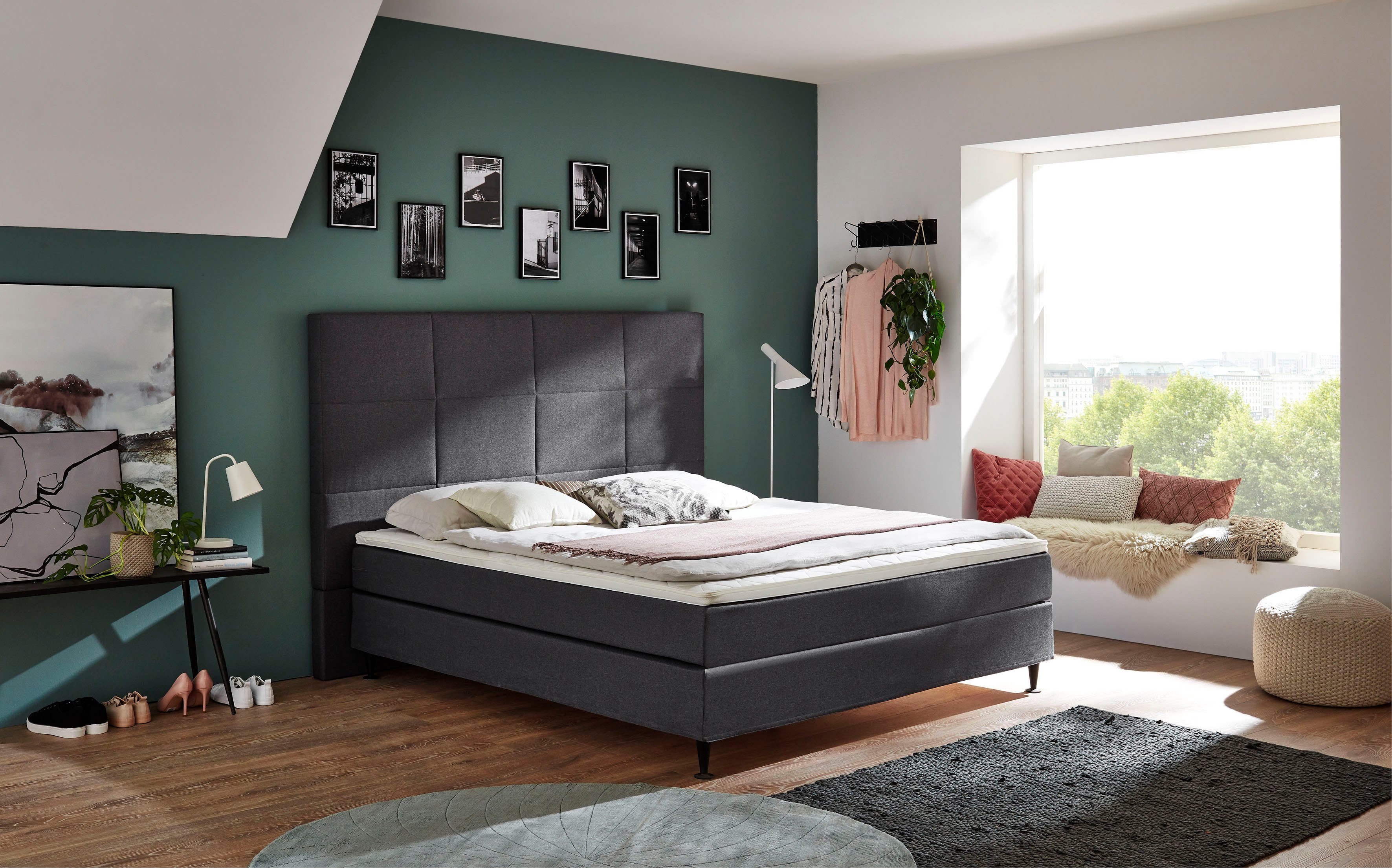 andas Boxspring Linja met hotelbed-karakter, comfort-lighoogte en topmatras inclusief