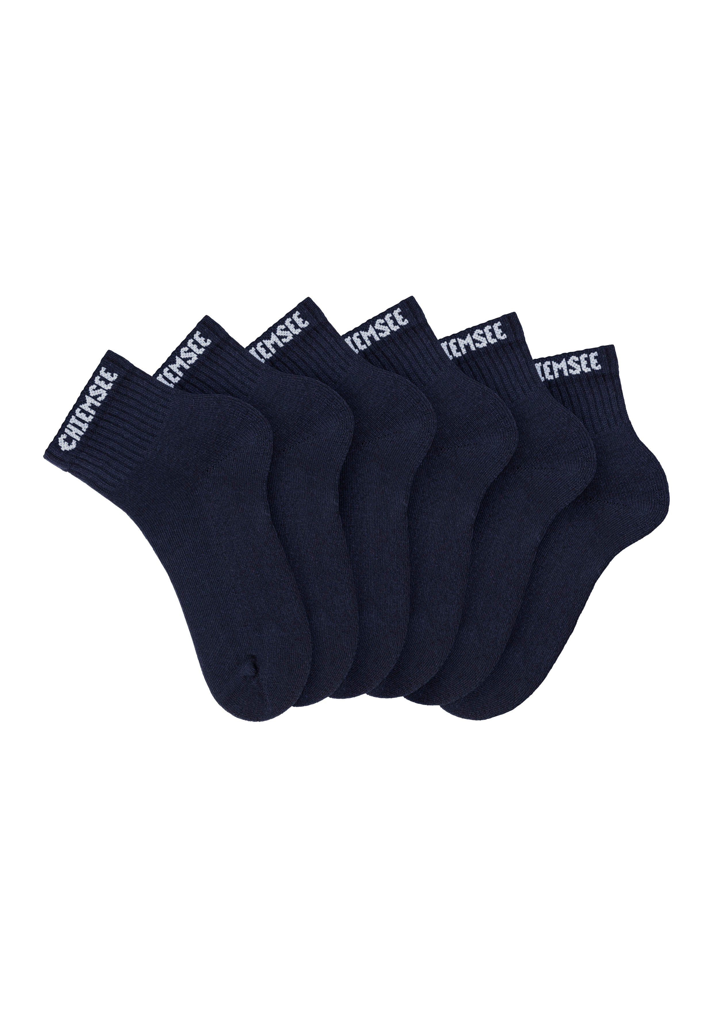 Chiemsee Korte sokken met gebreid merknamen (set, 6 paar)