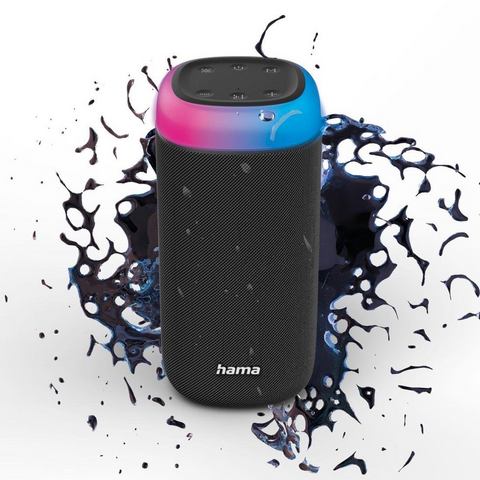 Hama Shine 2.0 Bluetooth luidspreker AUX, Handsfree-functie, Spatwaterdicht, Draagbaar Zwart