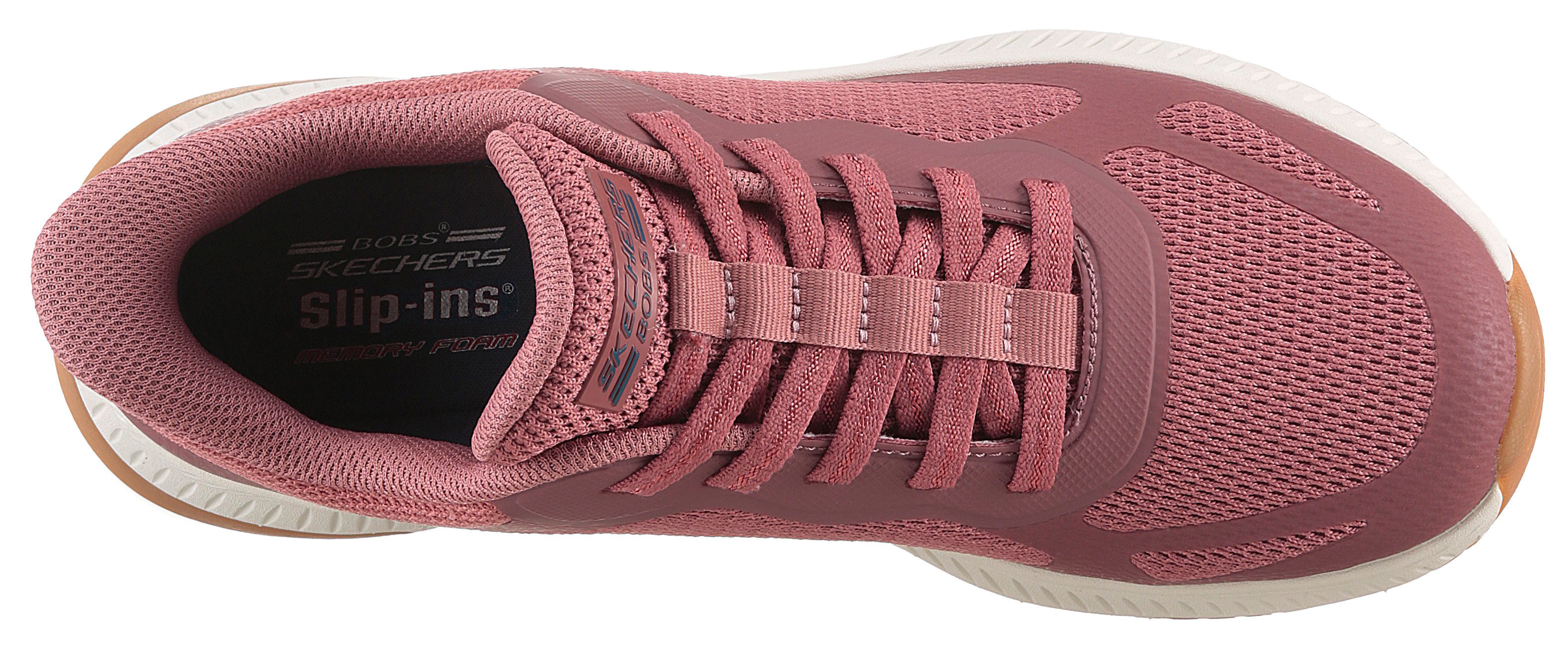 Skechers Slip-on sneakers BOBS SQUAD 4 Slippers, vrijetijdsschoen, lage schoen met memory foam