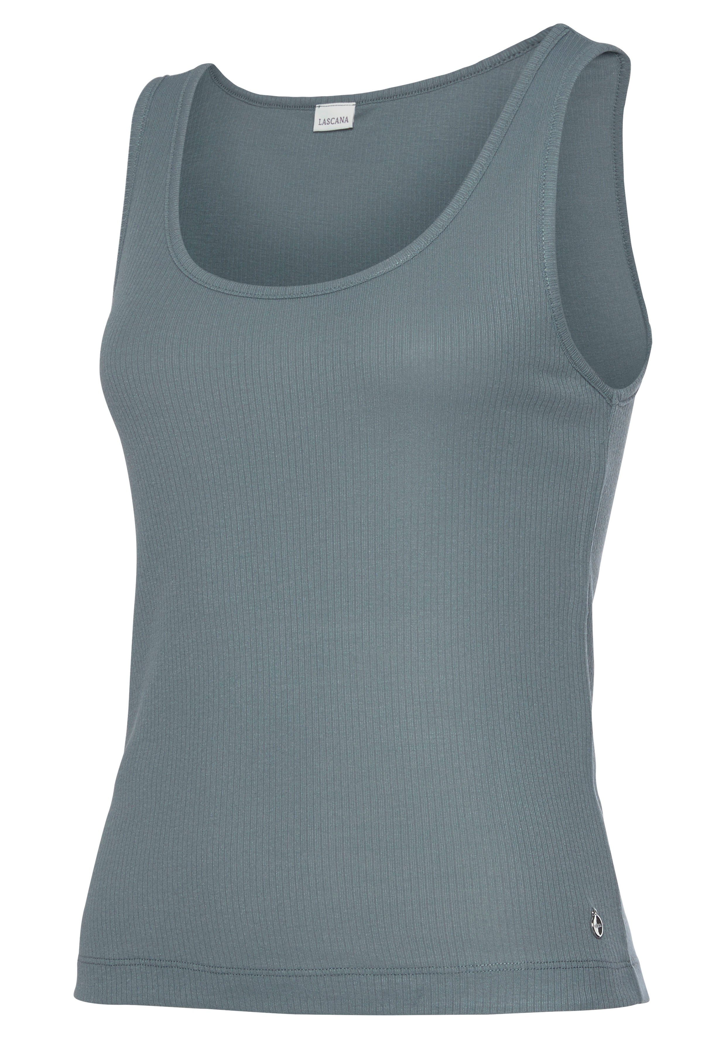 Lascana Pyjama top van ribbreisel