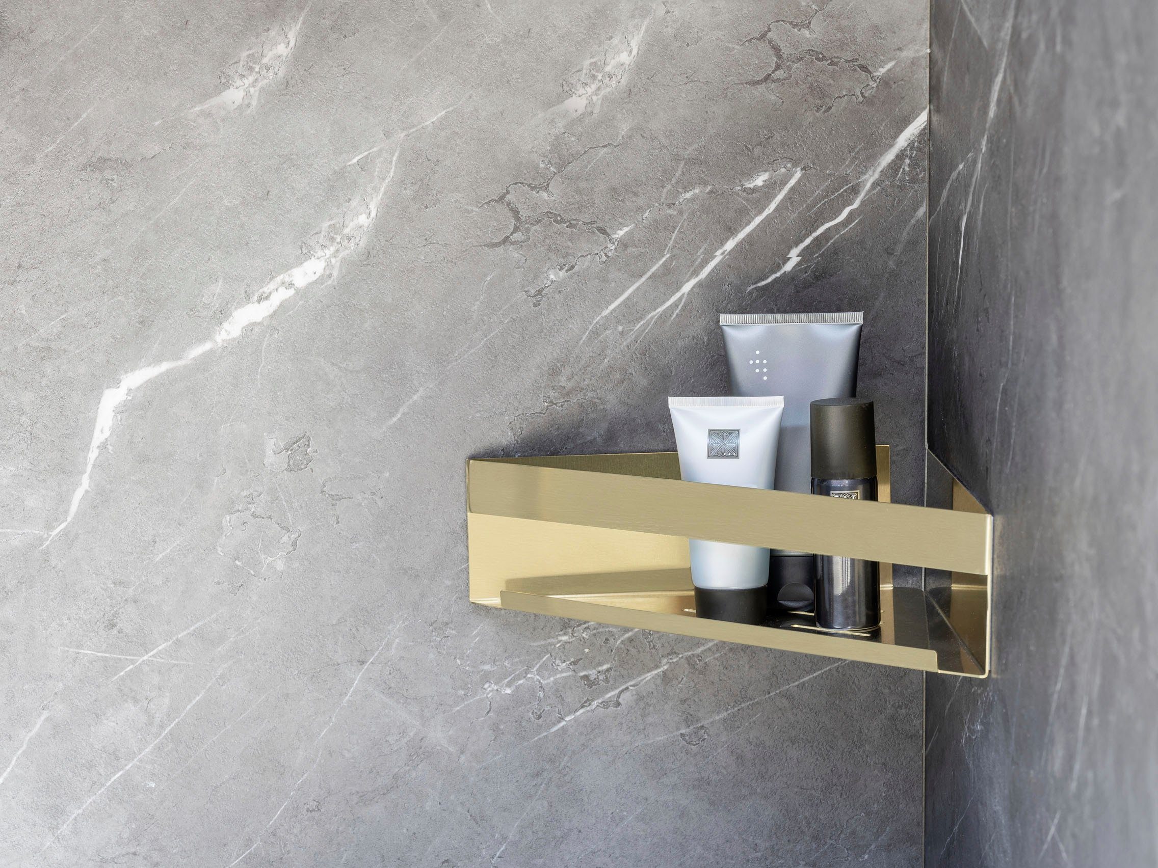 WENKO Badkamerorganizer Turbo-Loc® hoekplank Genova