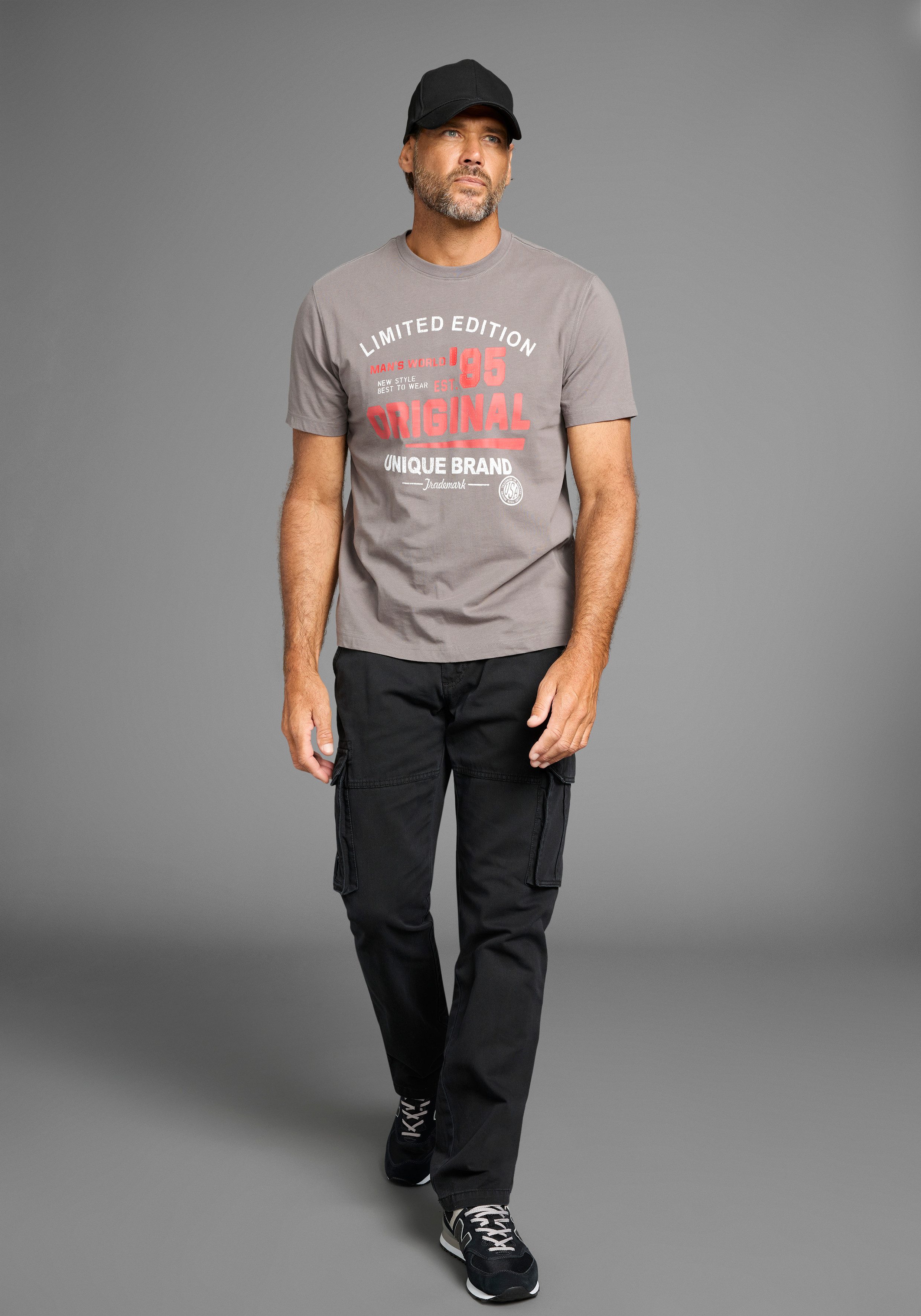 Man's World T-shirt Korte mouwen, voor vrije tijd, van katoen