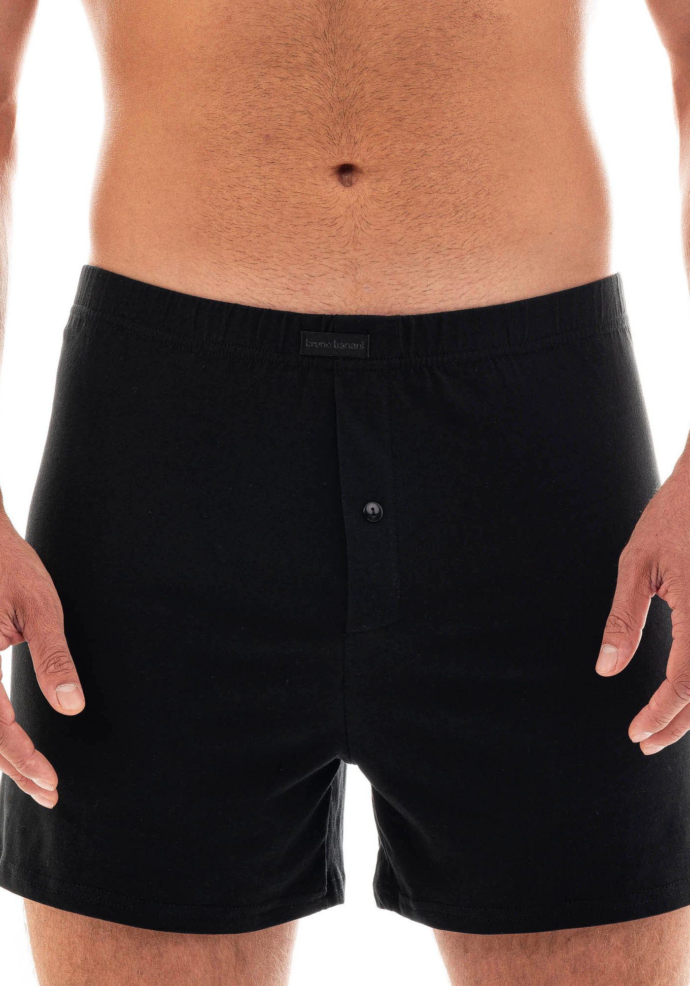Bruno Banani Wijde boxershort Loose fit met knoopsluiting (2 stuks Set van 2)