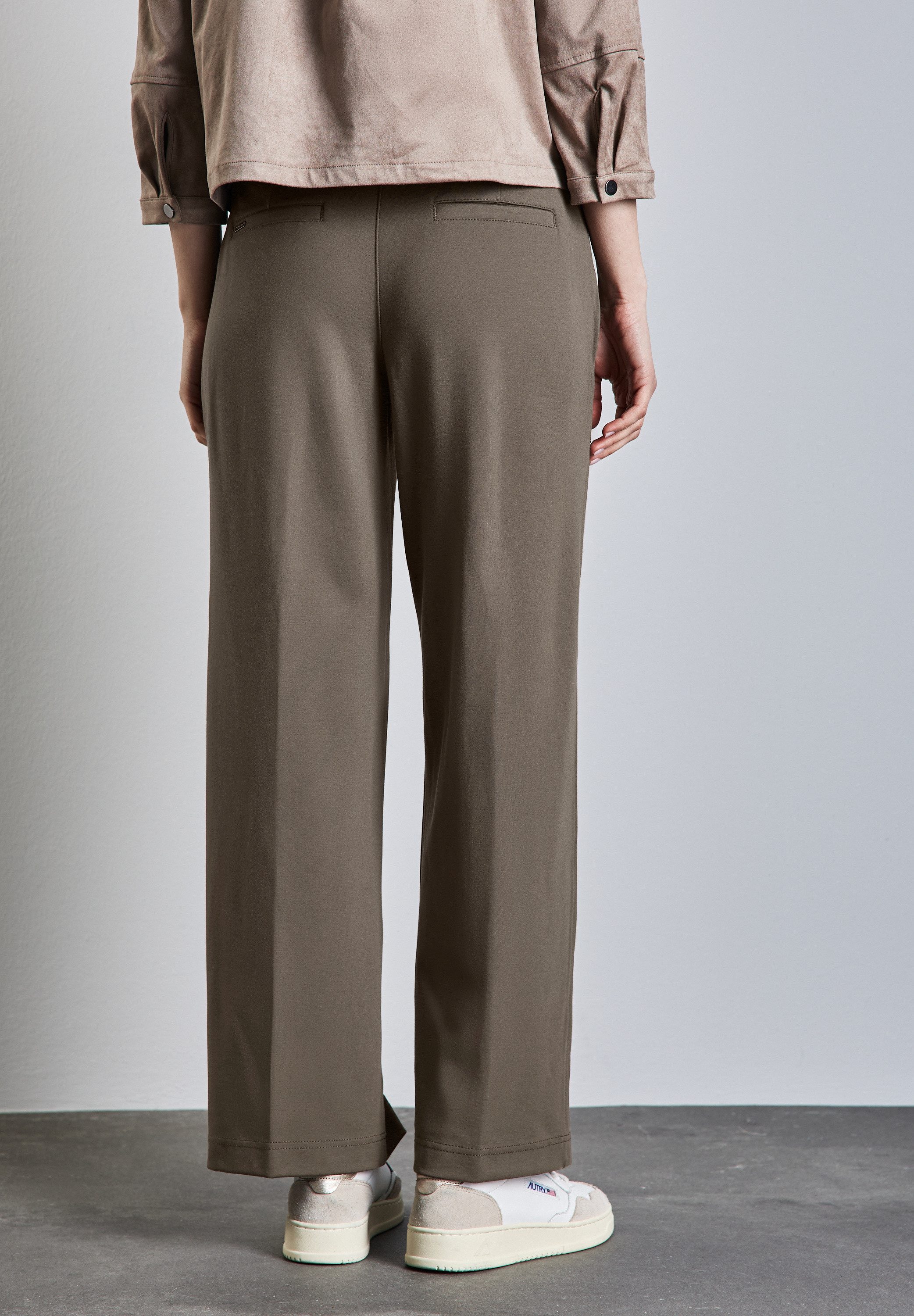 STREET ONE Pantalon met vouw met persplooien