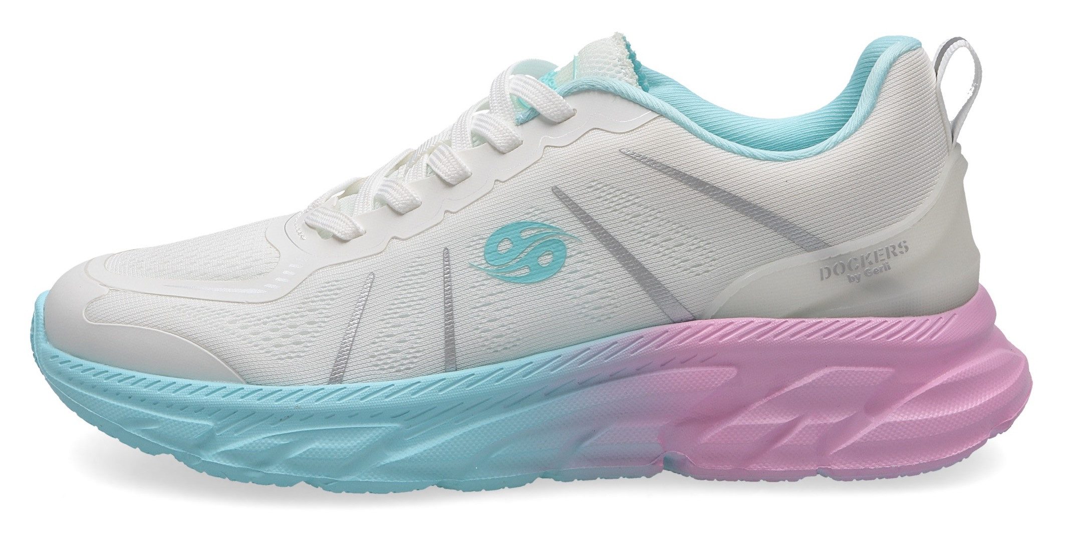 Dockers by Gerli Sneakers , trainingsschoen, veterschoenen met kleurrijke pastelzool