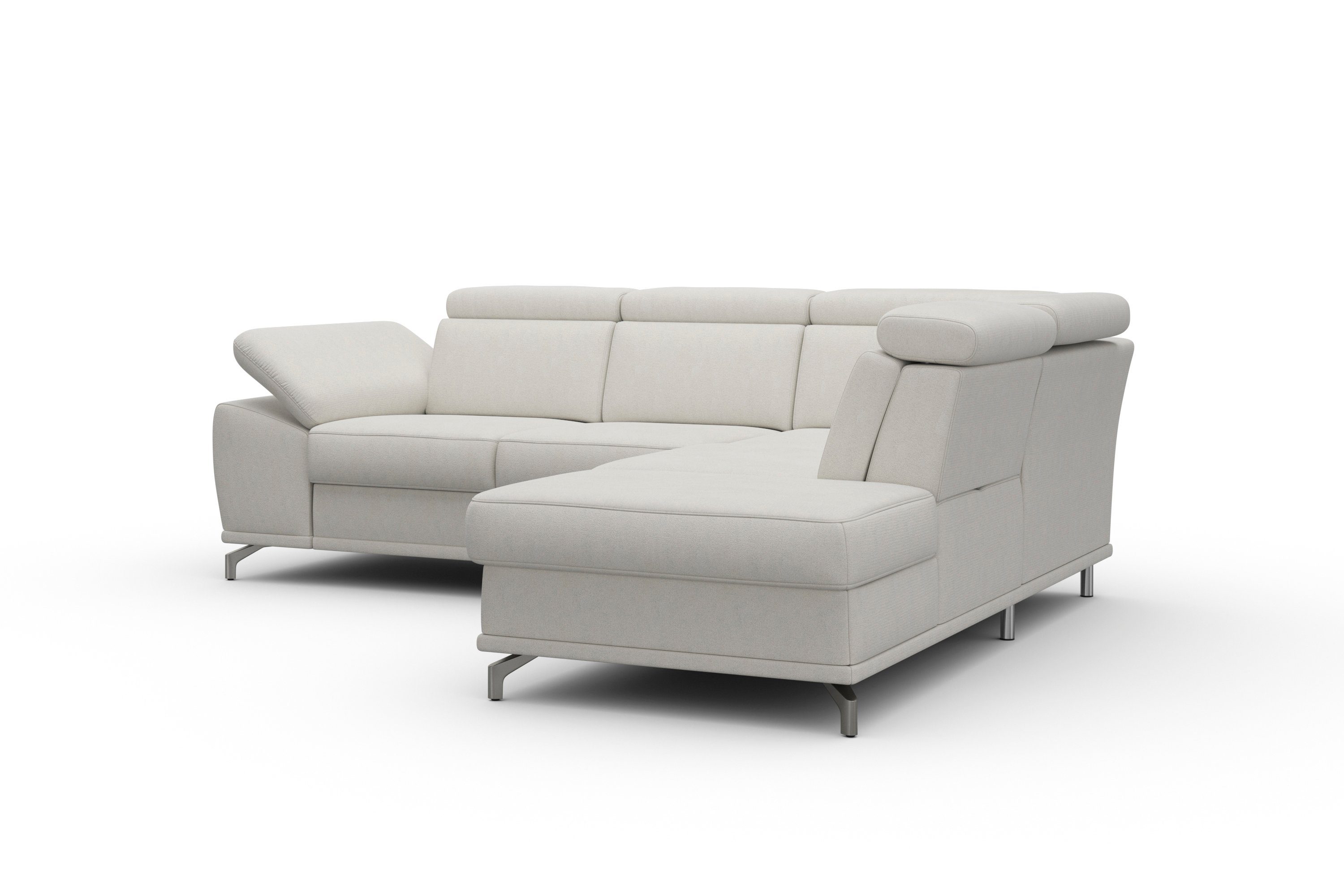 sit&more Hoekbank Cabrio L-vorm, met zitdiepteverstelling, arm- en hoofdsteunverstelling