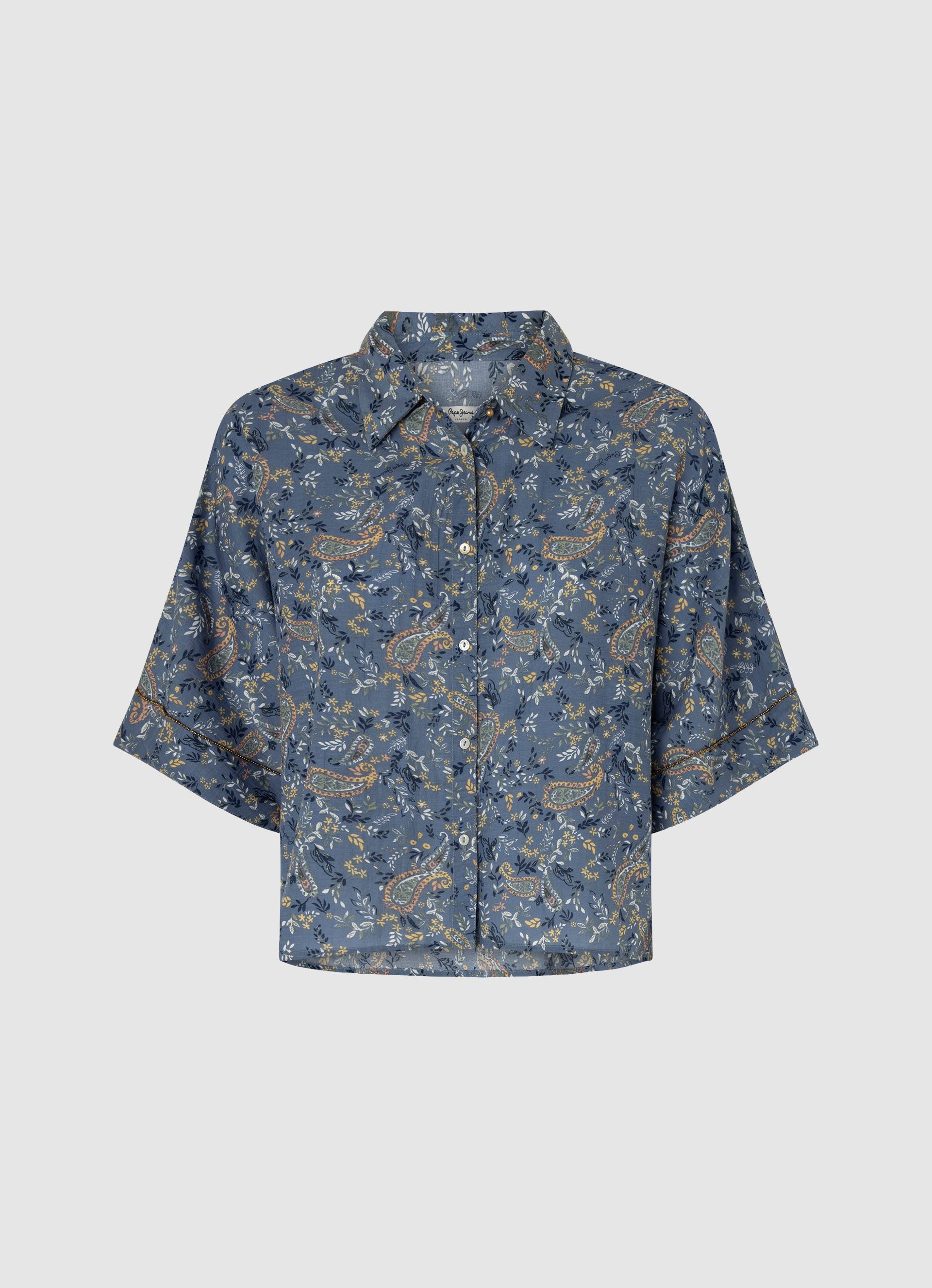 Pepe Jeans Gedessineerde blouse MERY met paisley patroon in trendy pyjama-stijl