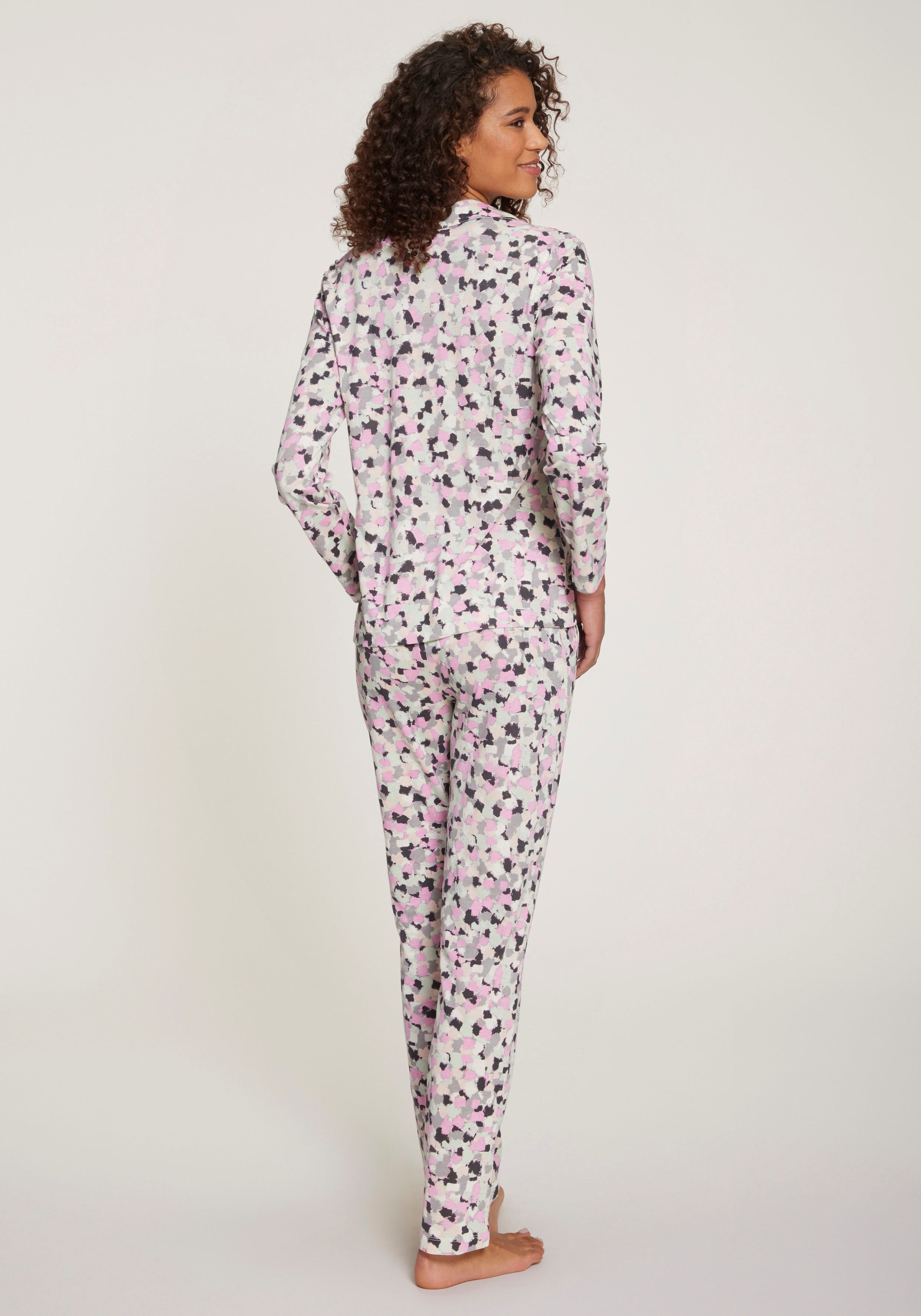 Vivance Dreams Pyjama met aquarel patroon (2-delig)