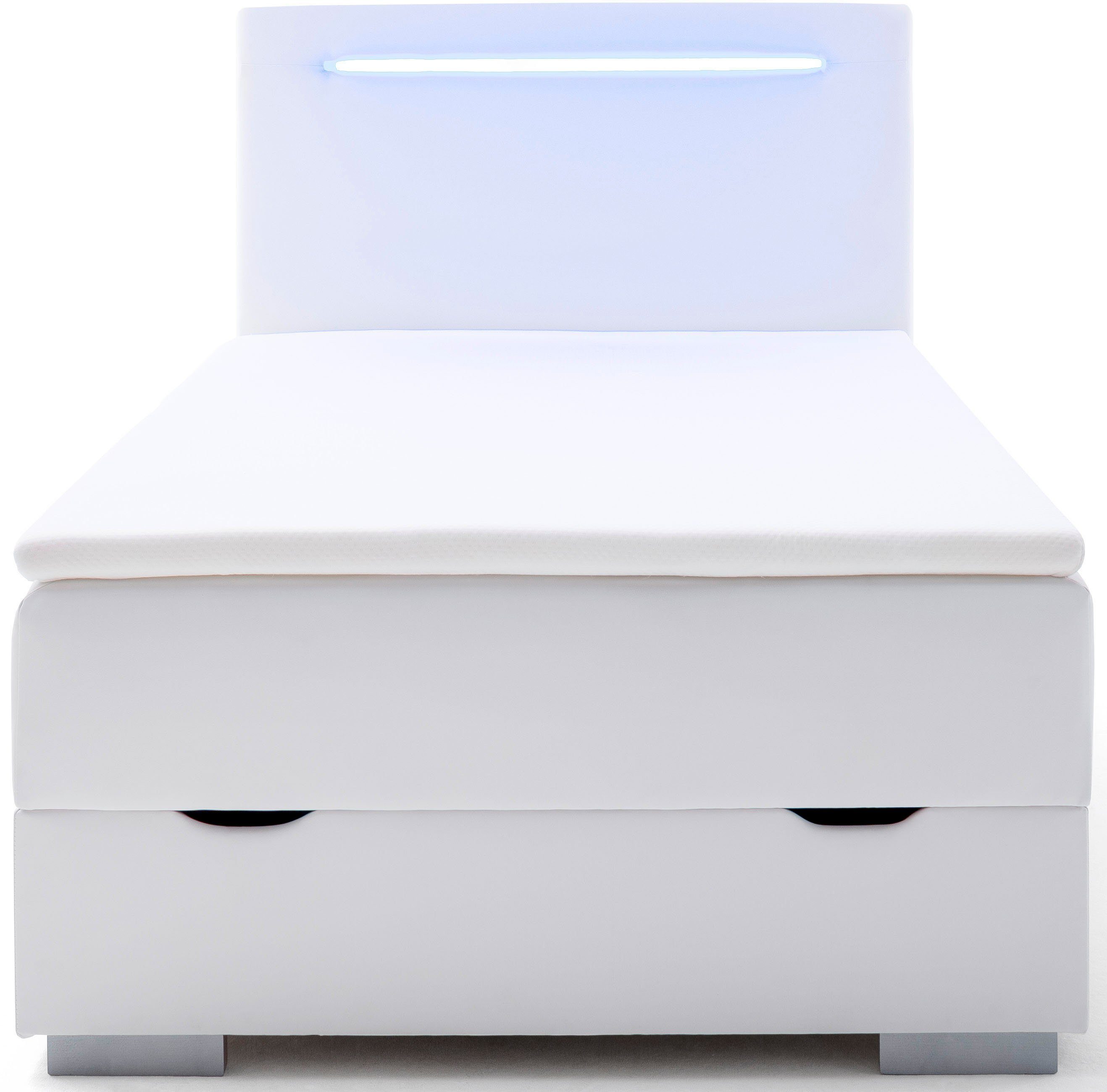 meise.möbel Boxspring Las Vegas 2 inclusief ledverlichting in het hoofdbord, met bedkist en topmatras