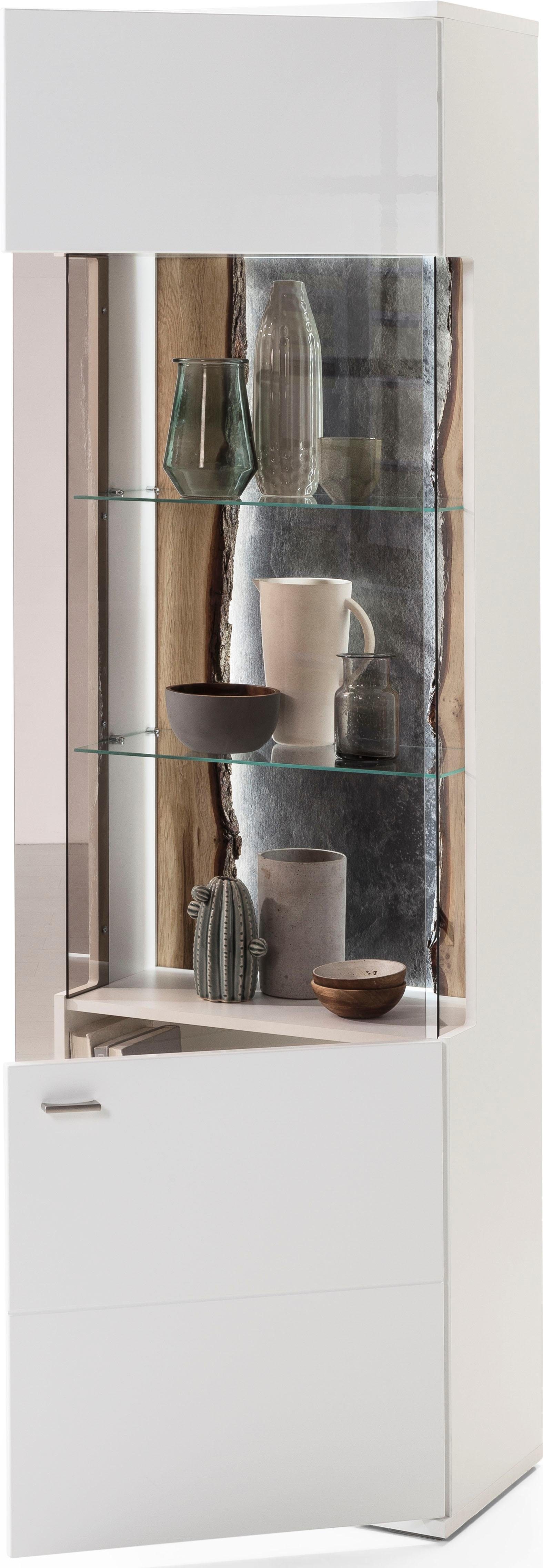 set one by Musterring Vitrinekast Tacoma Type 01, hoogte 207, 4 cm, met getinte glasdeur