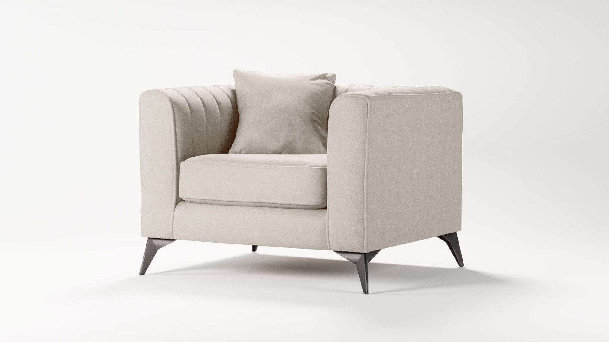 Places of Style Fauteuil MATTHEW loungestoel, afmetingen B/D/H: 99/86/74 cm