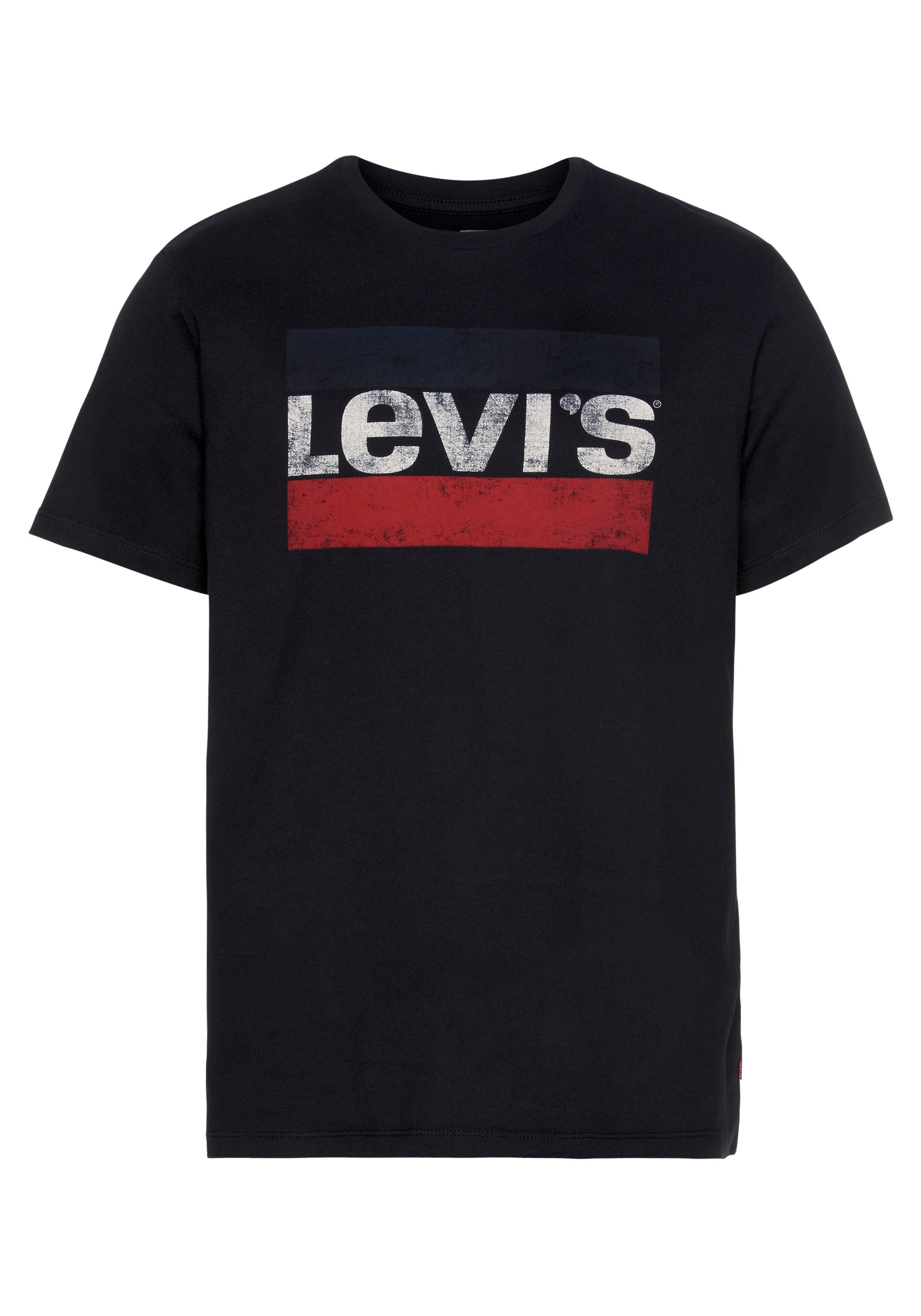 Levi's® T-shirt met grote logoprint