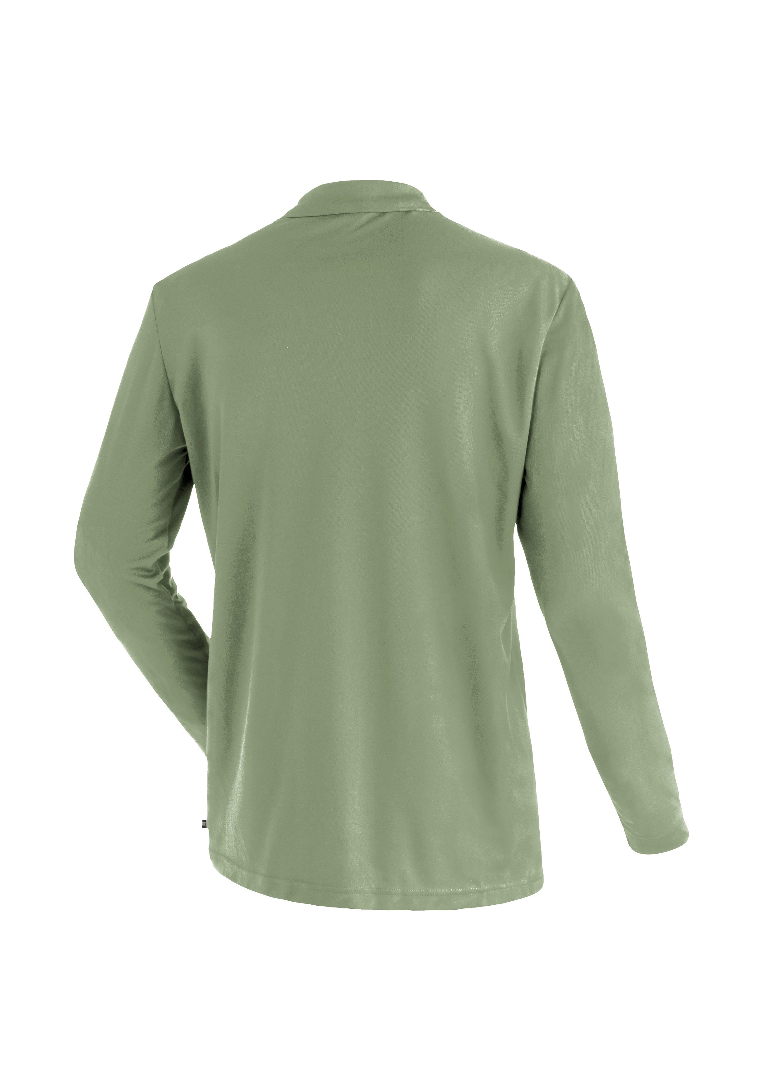 Maier Sports Poloshirt Ulrich L/S Heren functioneel shirt, lange mouw vrijetijdsshirt met overhemdkraag, regular fit