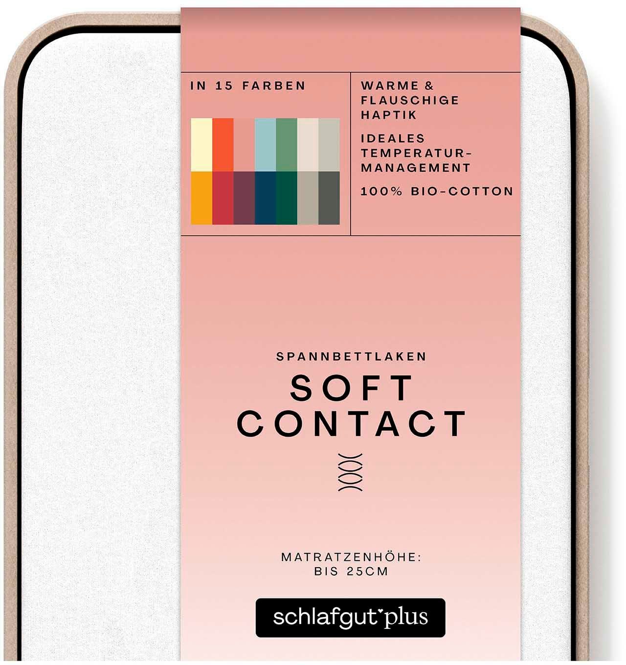 Schlafgut Hoeslaken Soft Contact 100% bio katoen (1 stuk)