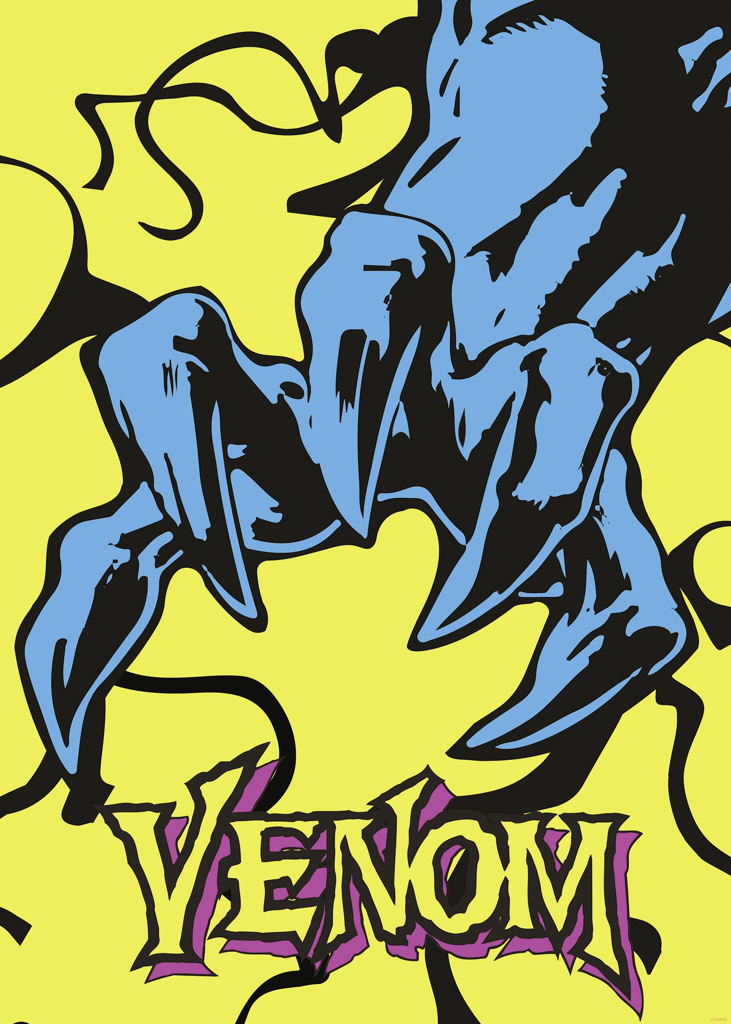 Komar Artprint Marvel Venom Colourful Claw 50 x 70 cm (breedte x hoogte) - kinderkamer, wandsticker (1 stuk)
