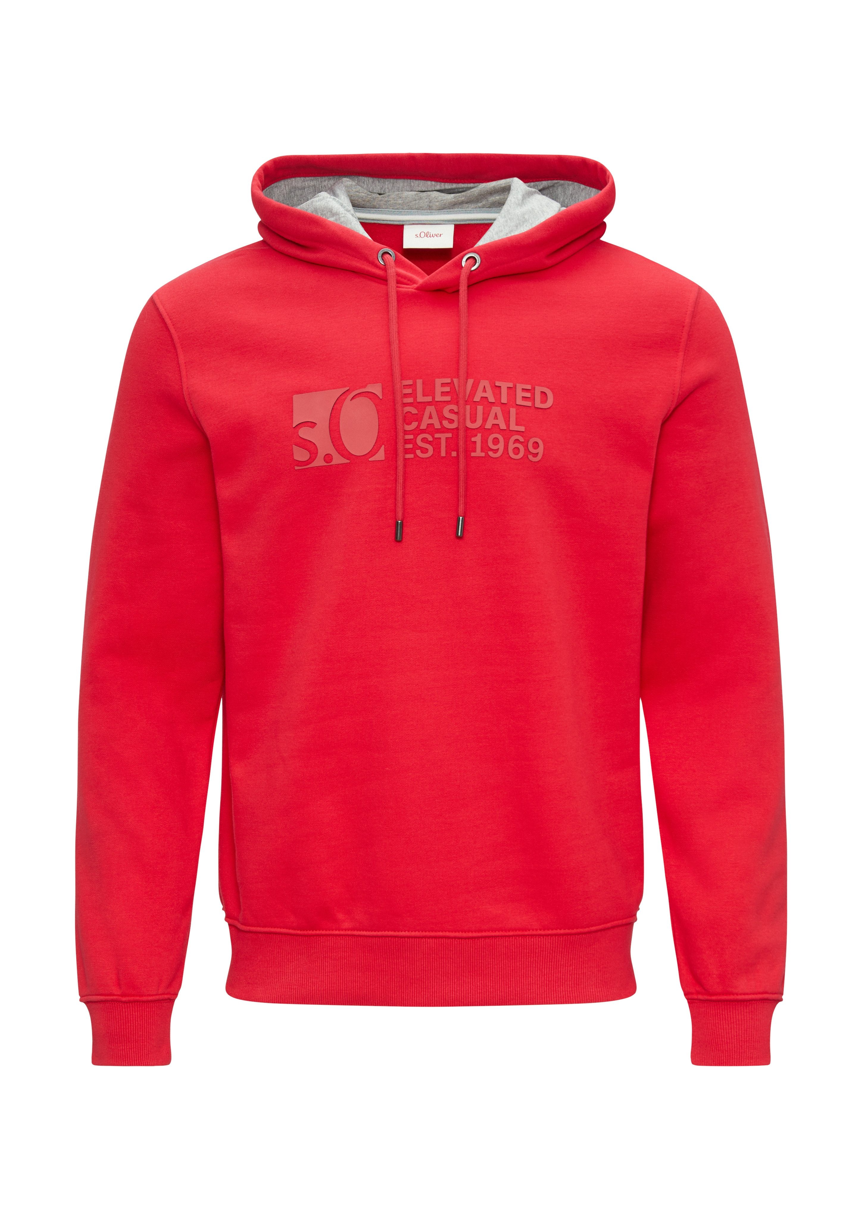s.Oliver Hoodie met frontprint